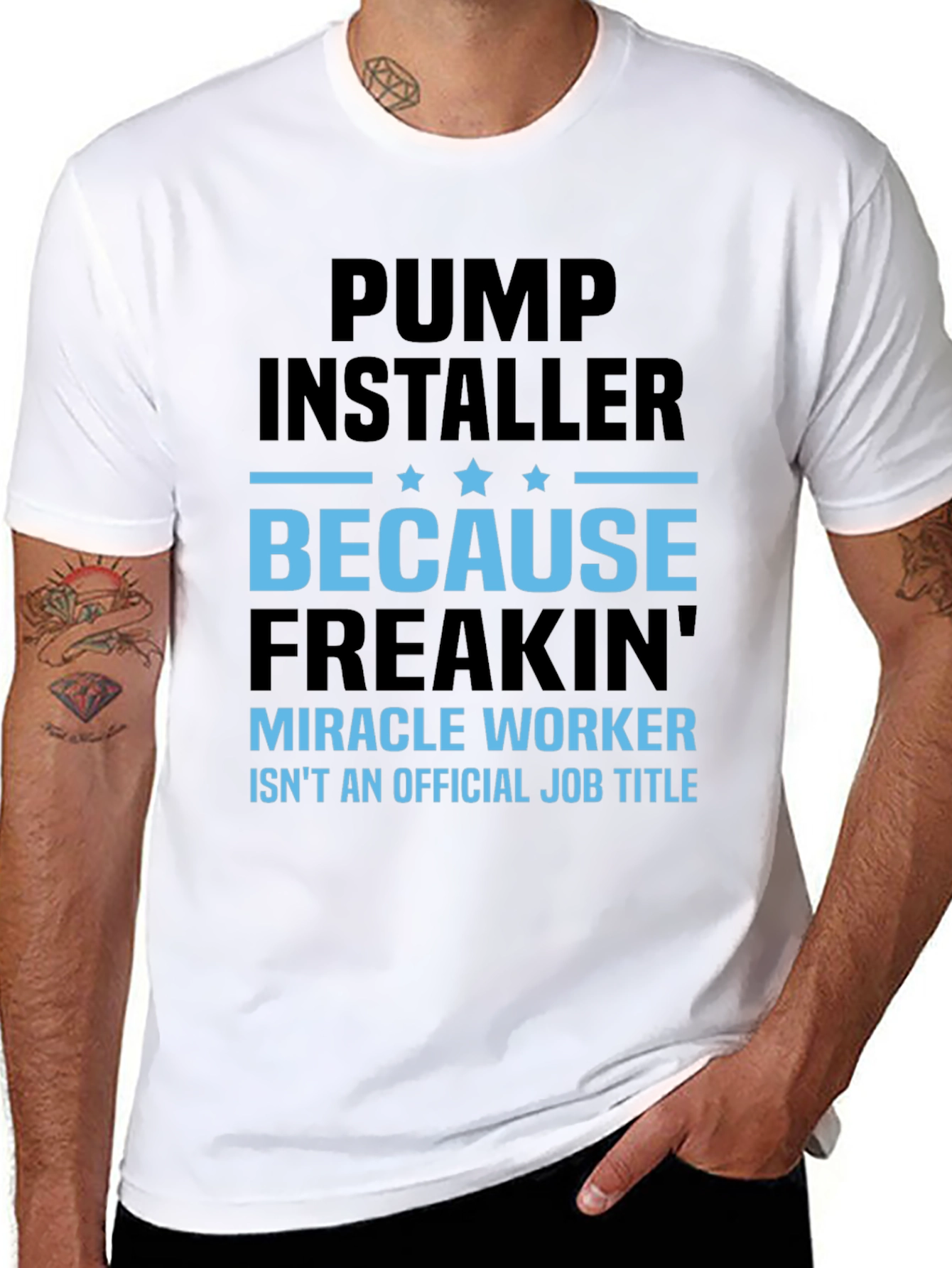 Pump Installer Funny Job Title T-Shirt