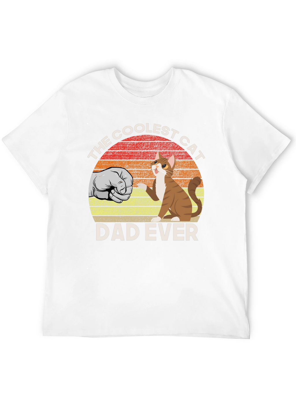 Coolest Cat Dad Ever Graphic T-Shirt