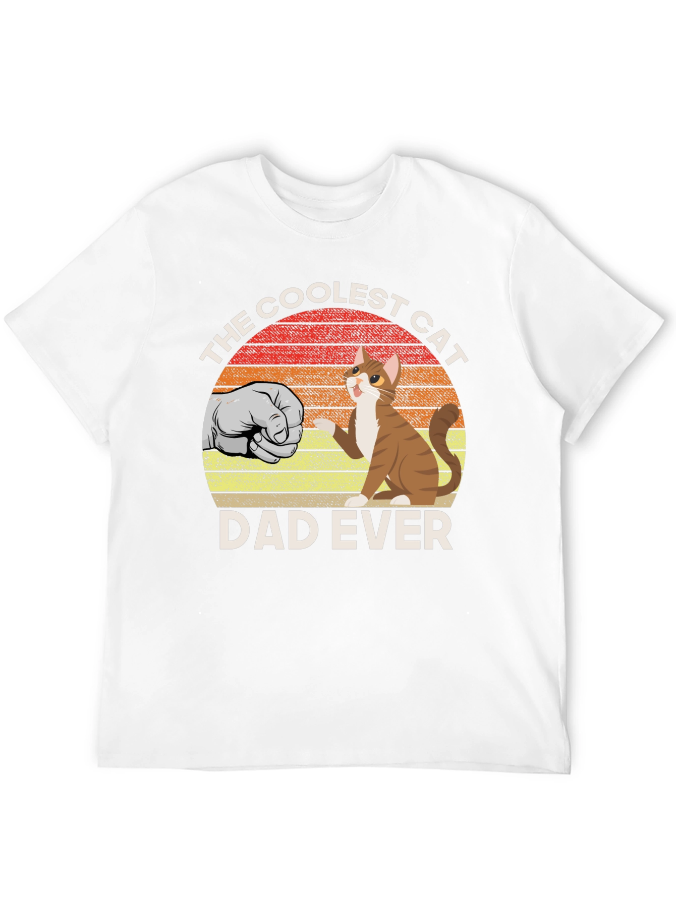 Coolest Cat Dad Ever Graphic T-Shirt