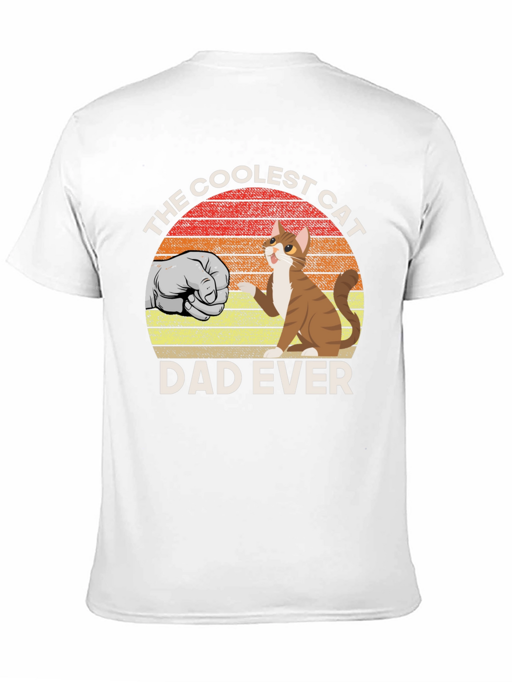 Coolest Cat Dad Ever Graphic T-Shirt