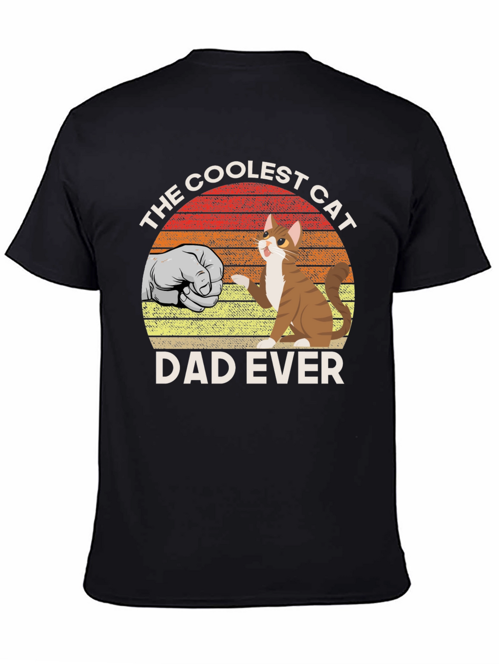 Coolest Cat Dad Ever Graphic T-Shirt