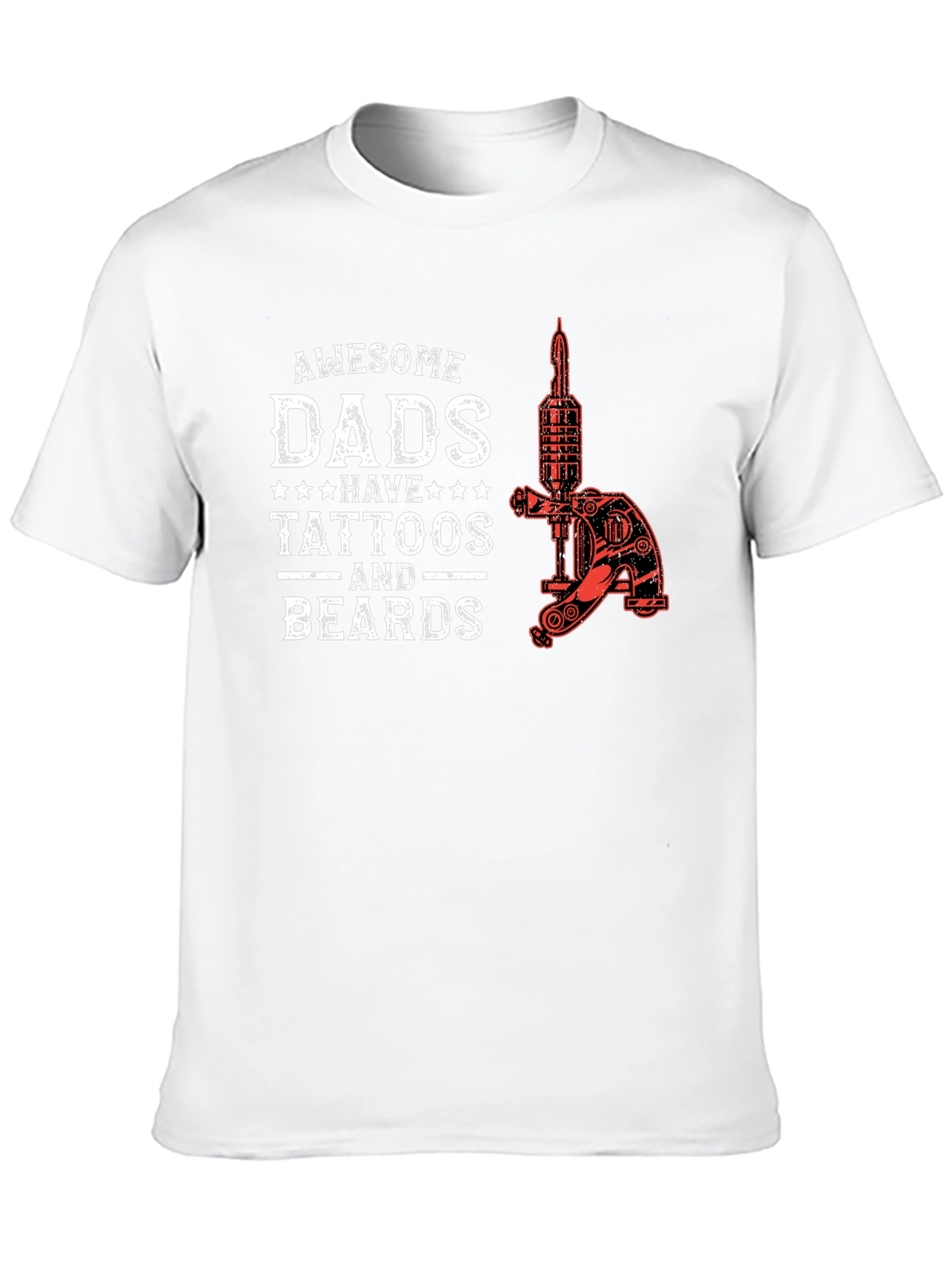 Awesome Dads Tattoo & Beards Graphic Tee