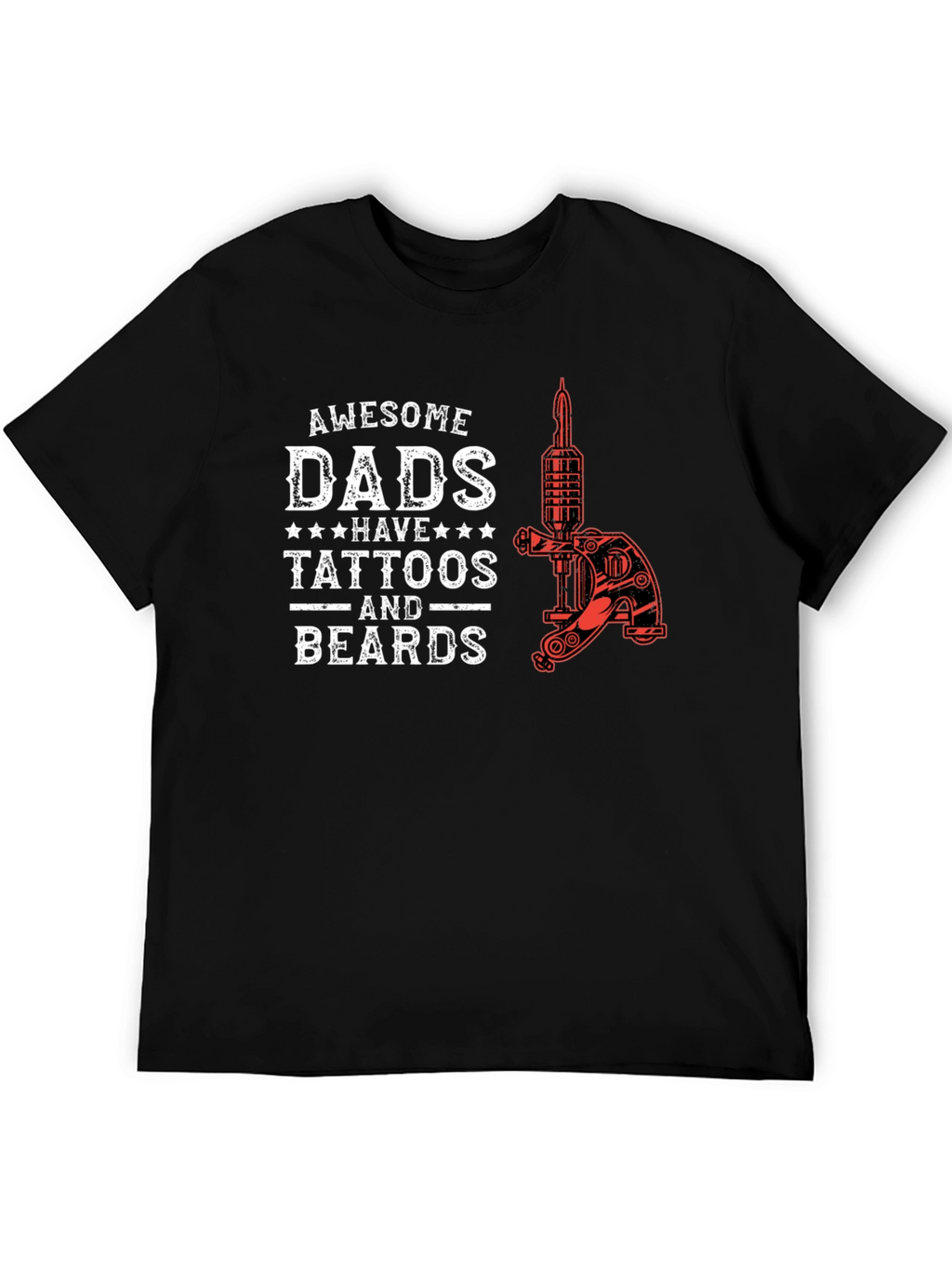 Awesome Dads Tattoo & Beards Graphic Tee
