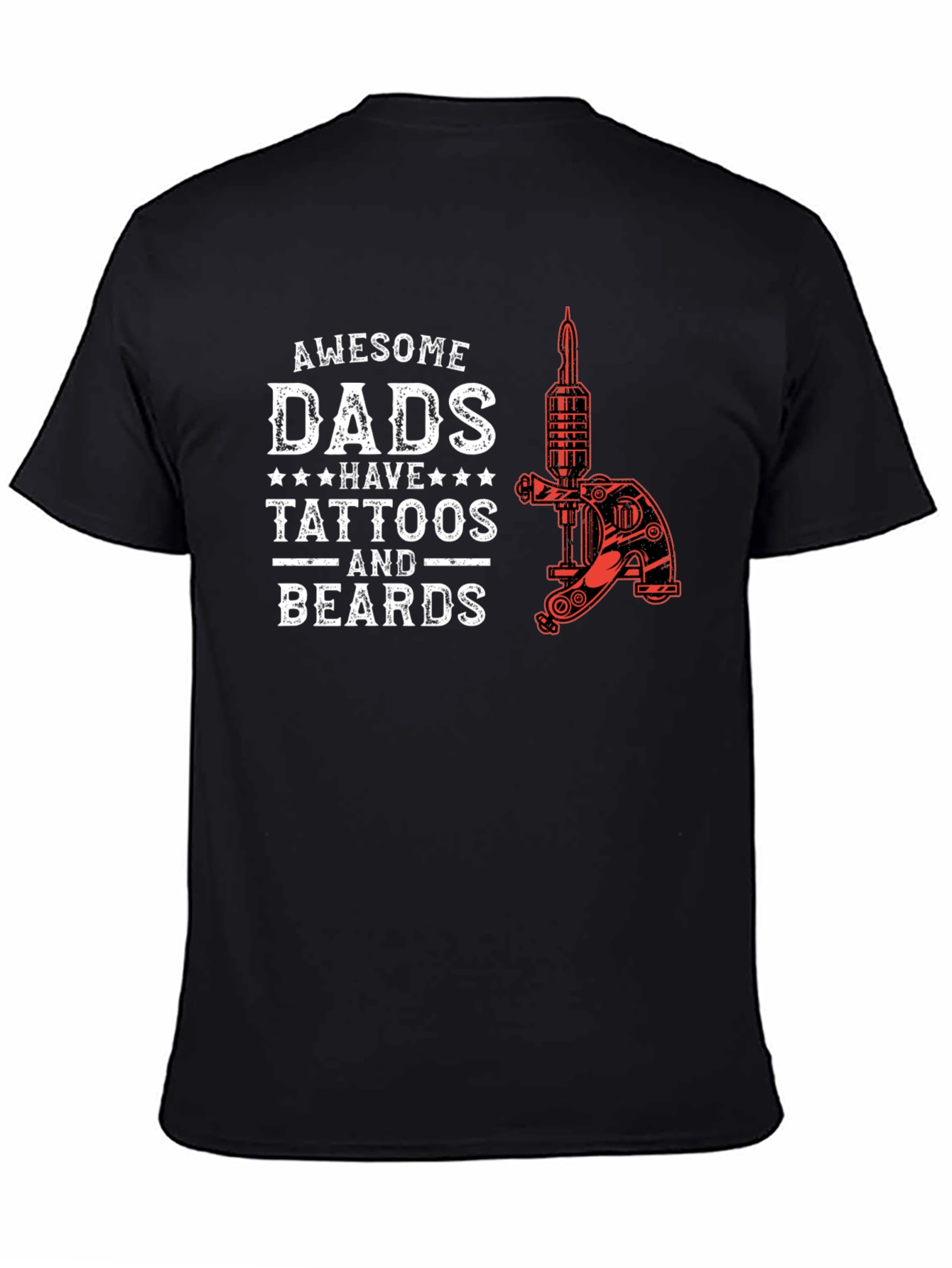 Awesome Dads Tattoo & Beards Graphic Tee