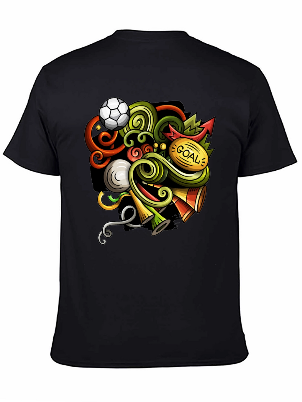 Soccer Doodle Graphic T-Shirt