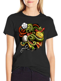 Soccer Doodle Graphic T-Shirt
