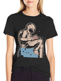 Astronaut Reading Book T-Shirt - Space Lover Tee