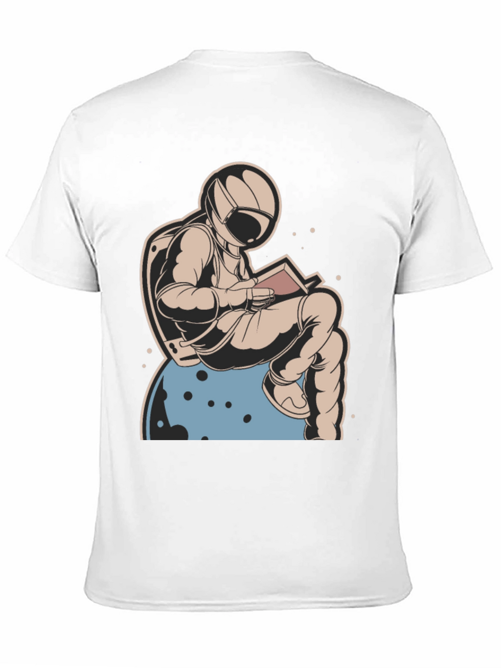 Astronaut Reading Book T-Shirt - Space Lover Tee