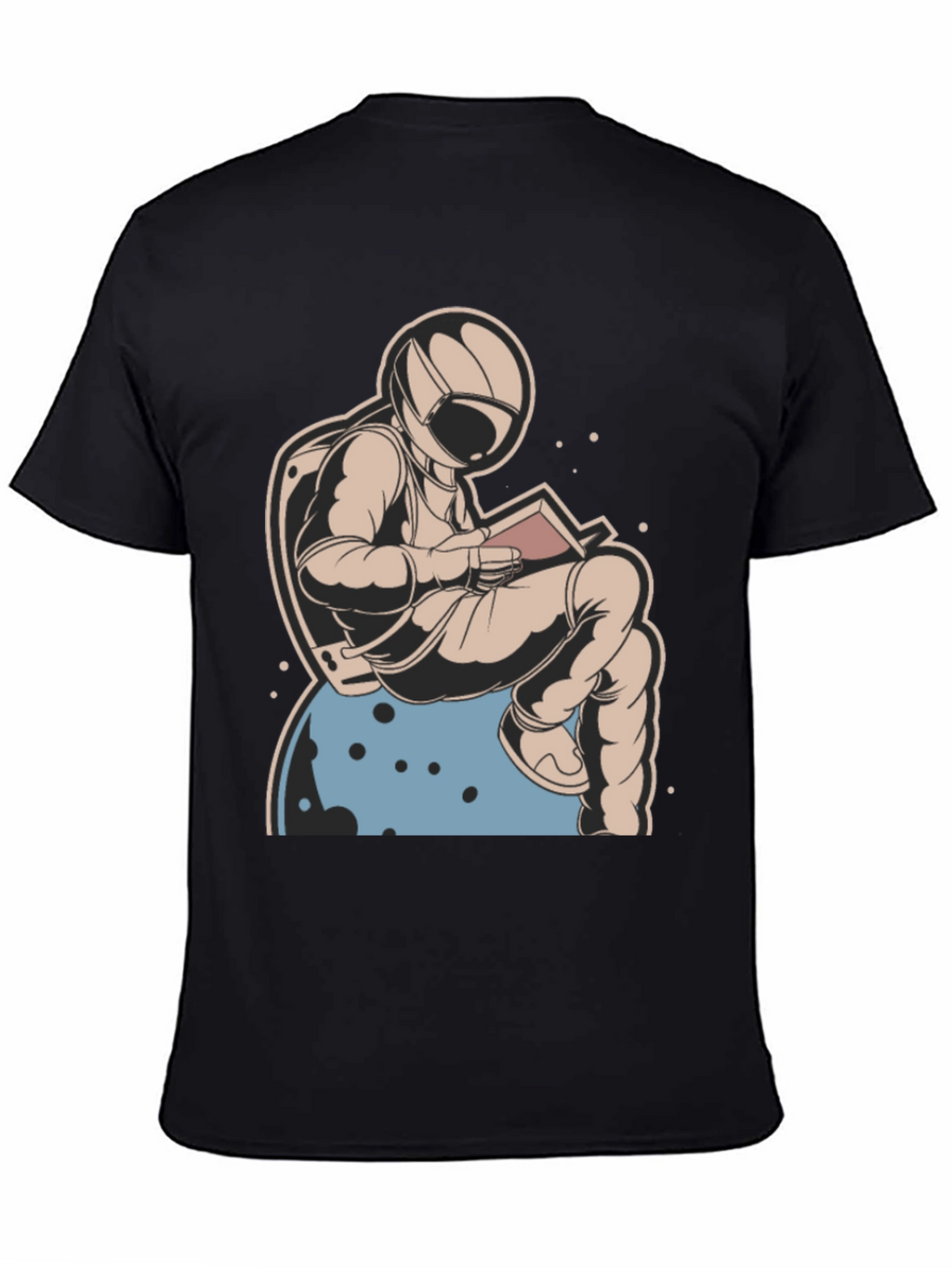 Astronaut Reading Book T-Shirt - Space Lover Tee