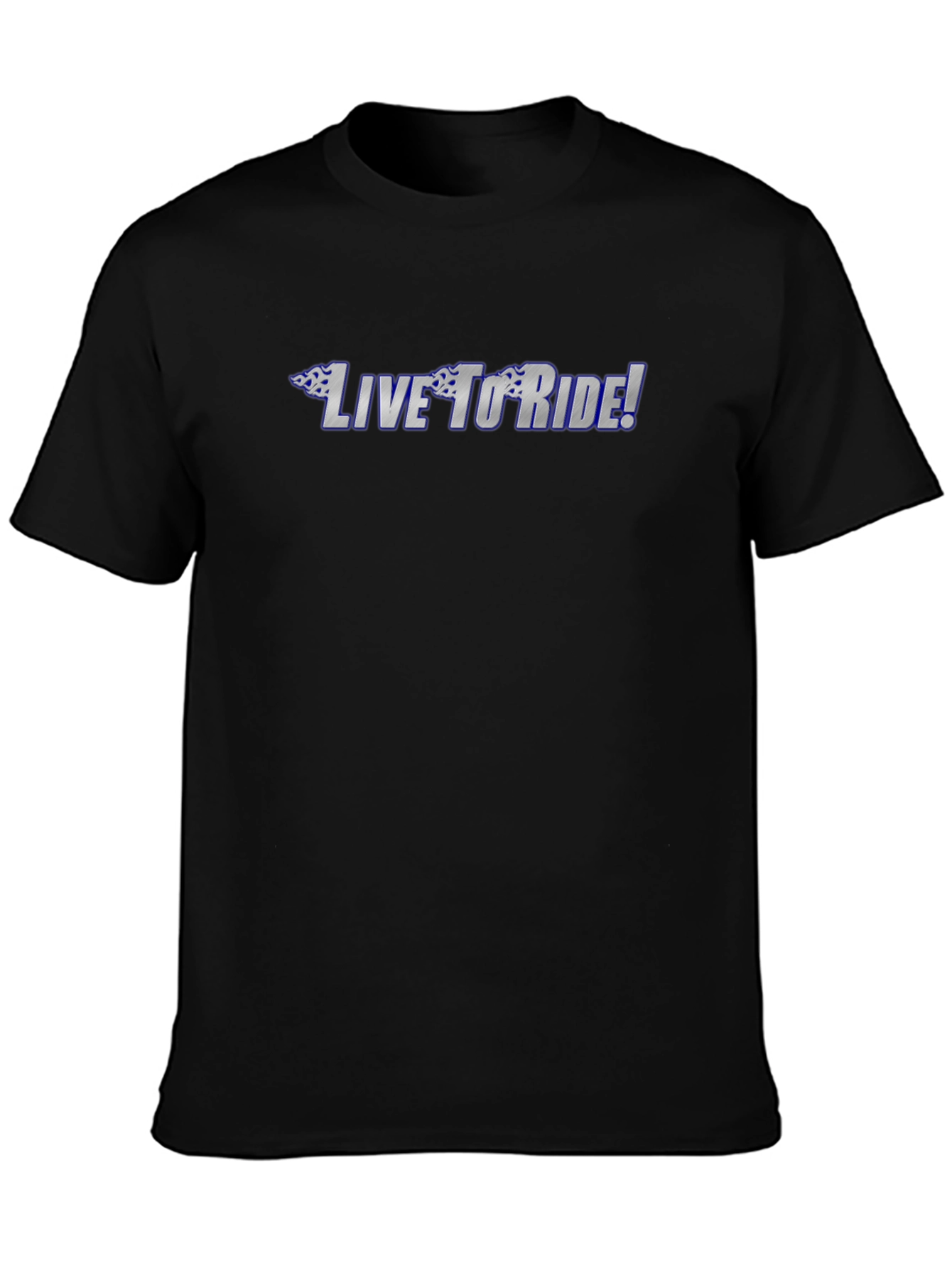 Live To Ride Black Graphic Tee
