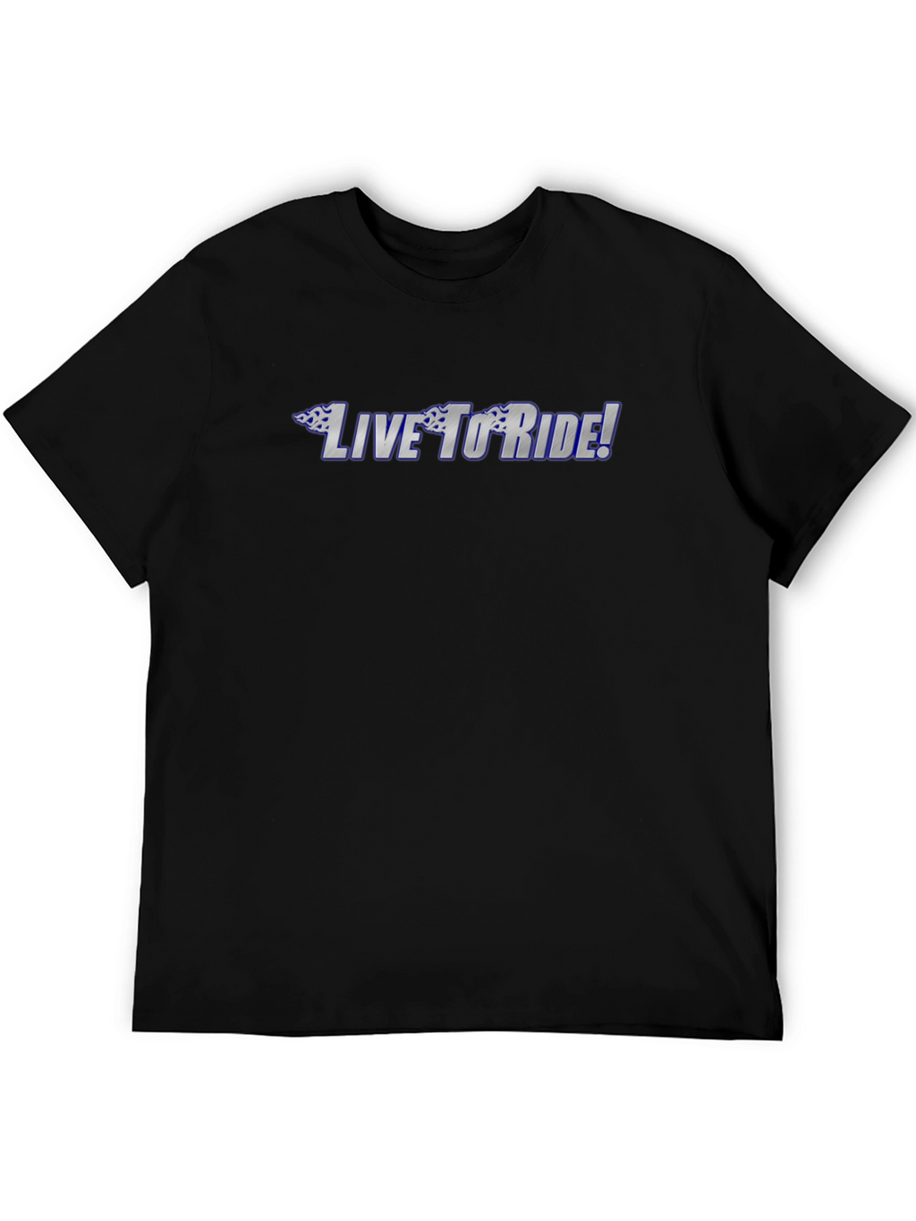 Live To Ride Black Graphic Tee