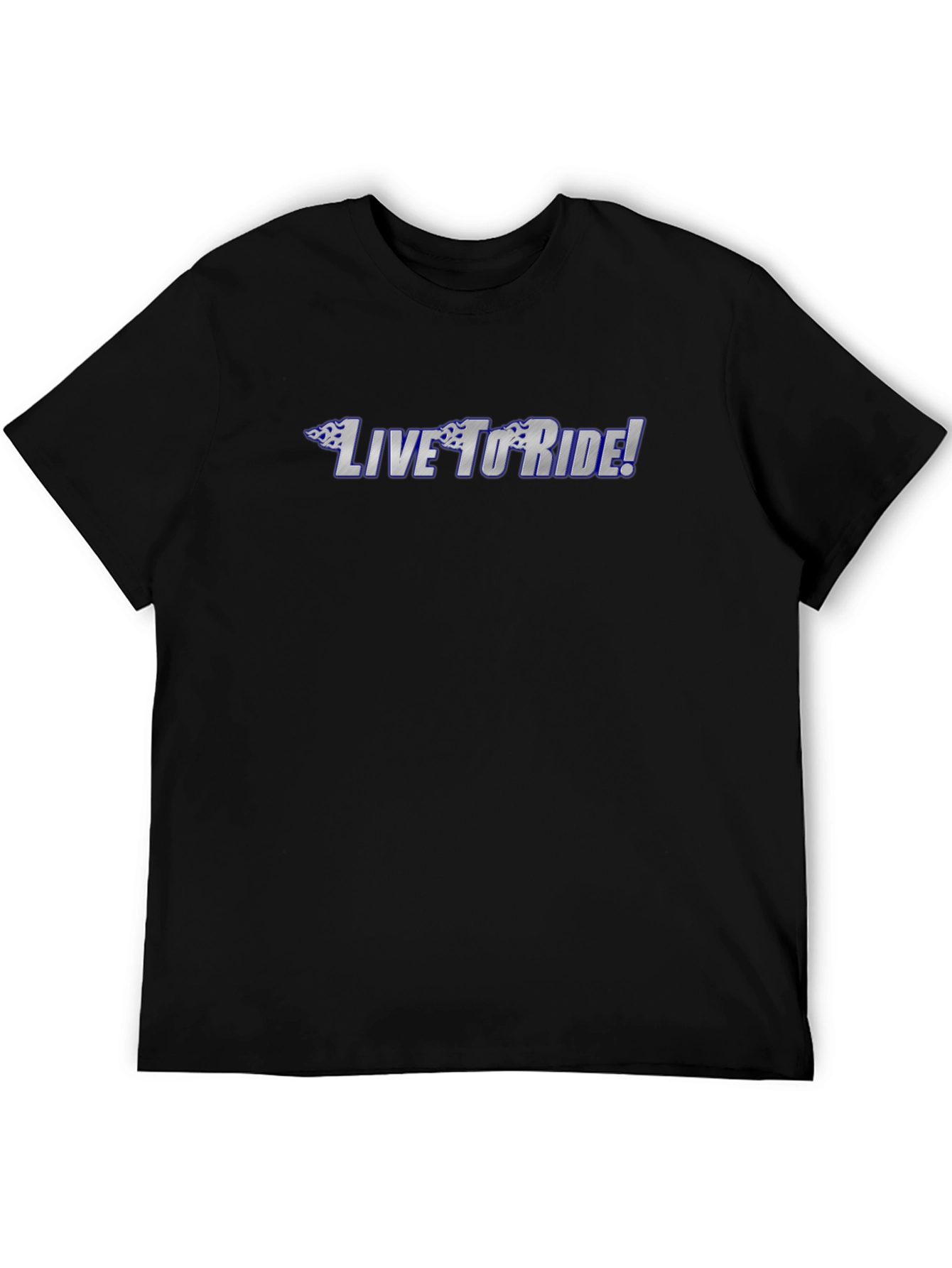 Live To Ride Black Graphic Tee