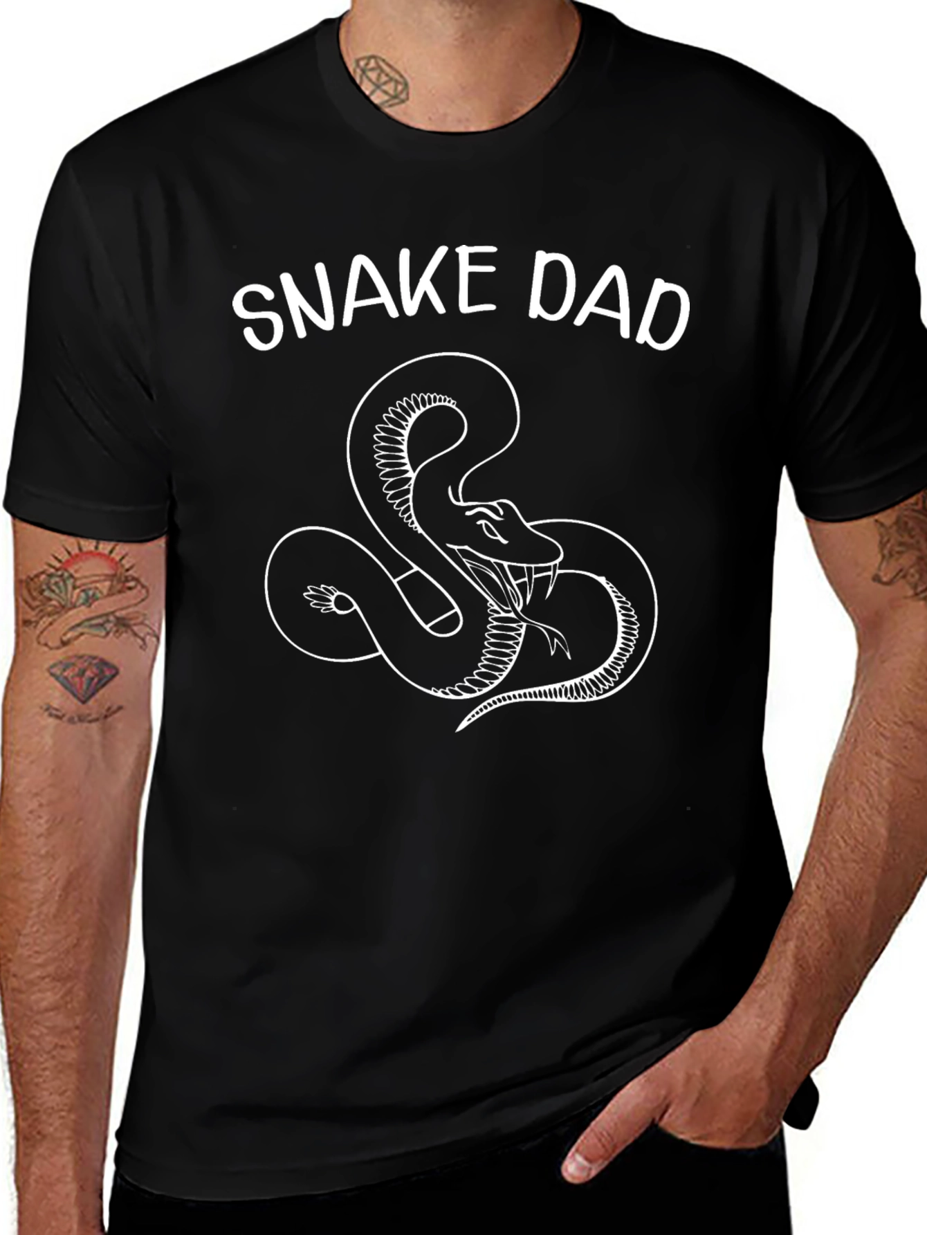 Snake Dad Graphic T-Shirt - Reptile Lover Tee