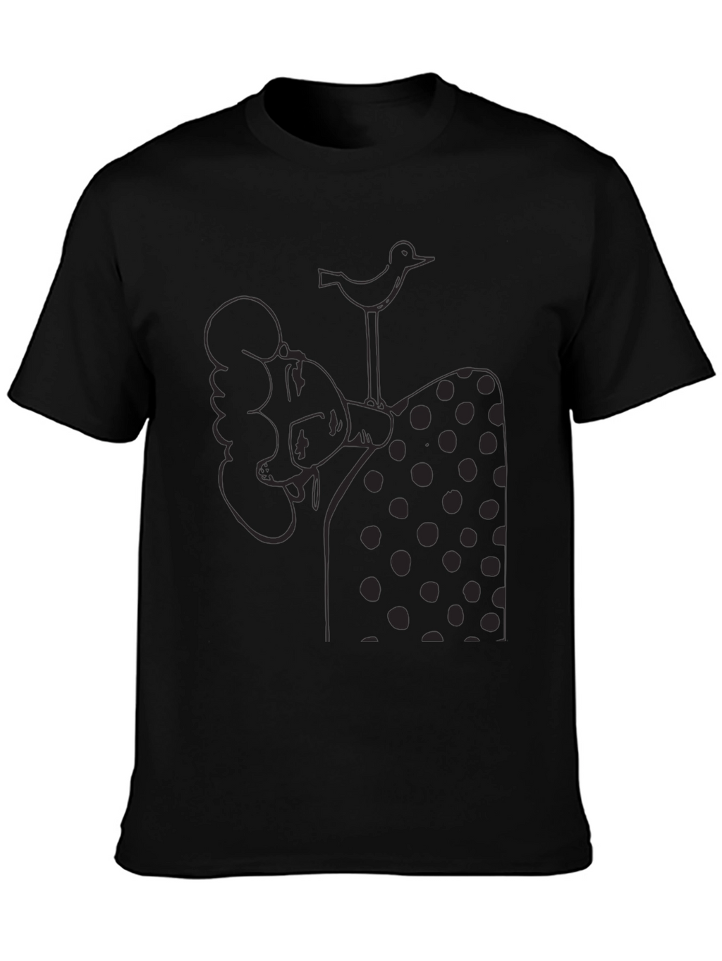 Unique Graphic T-Shirt - Quirky Bird Art
