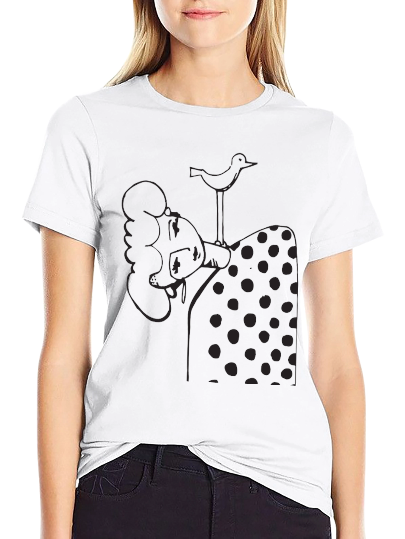 Unique Graphic T-Shirt - Quirky Bird Art