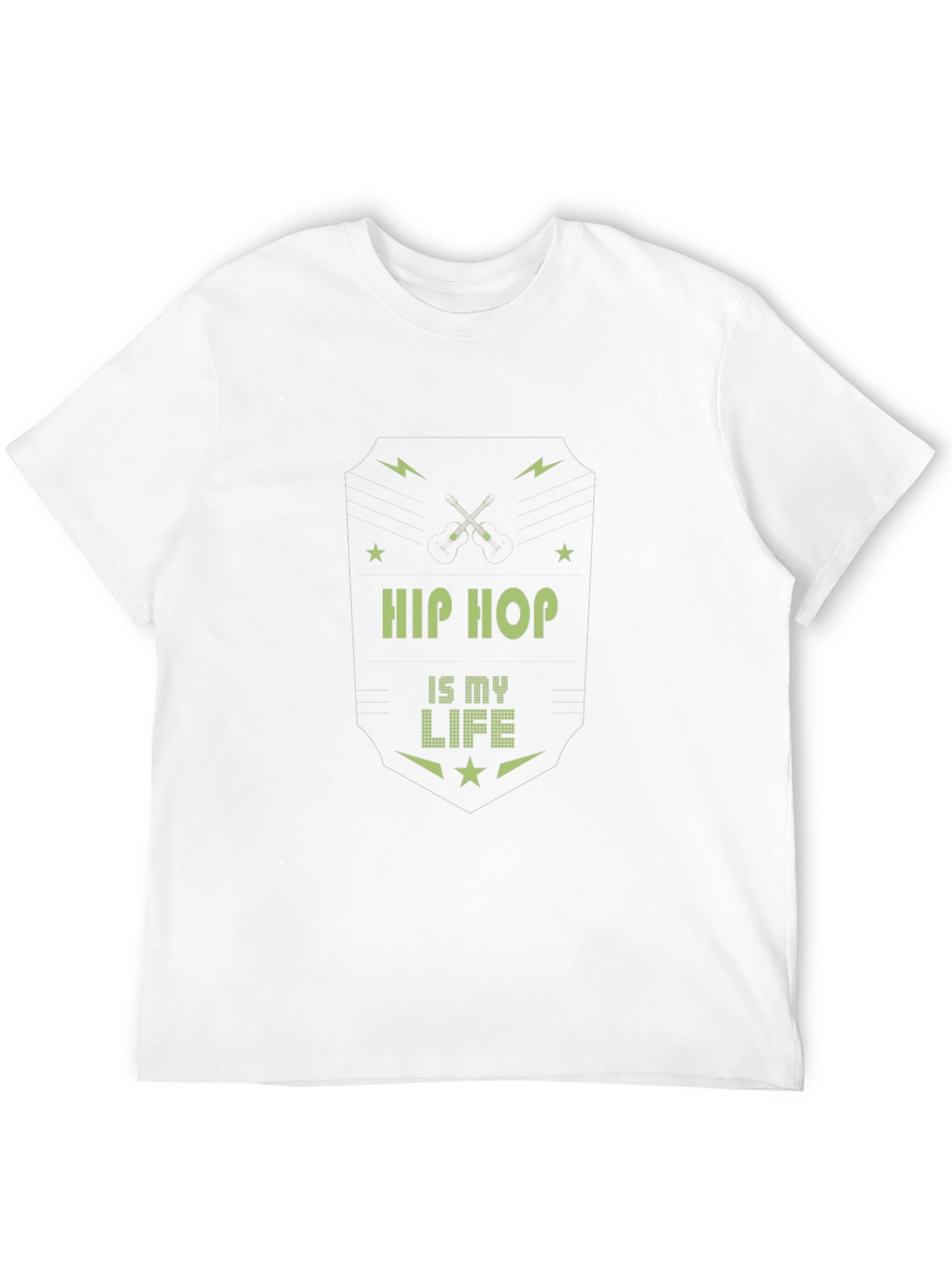 Hip Hop is My Life Black Graphic Tee