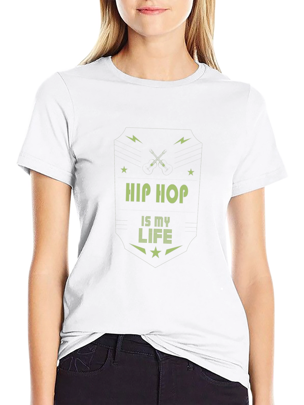 Hip Hop is My Life Black Graphic Tee