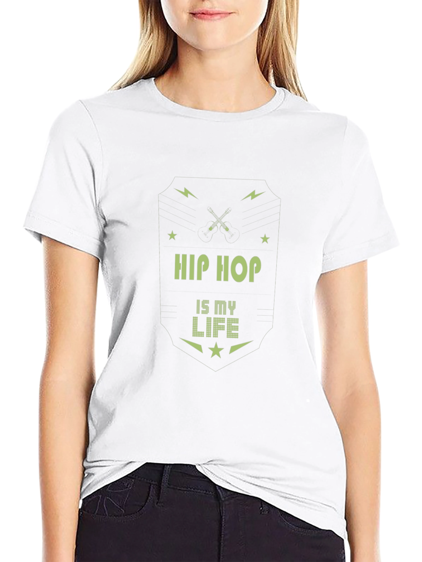 Hip Hop is My Life Black Graphic Tee