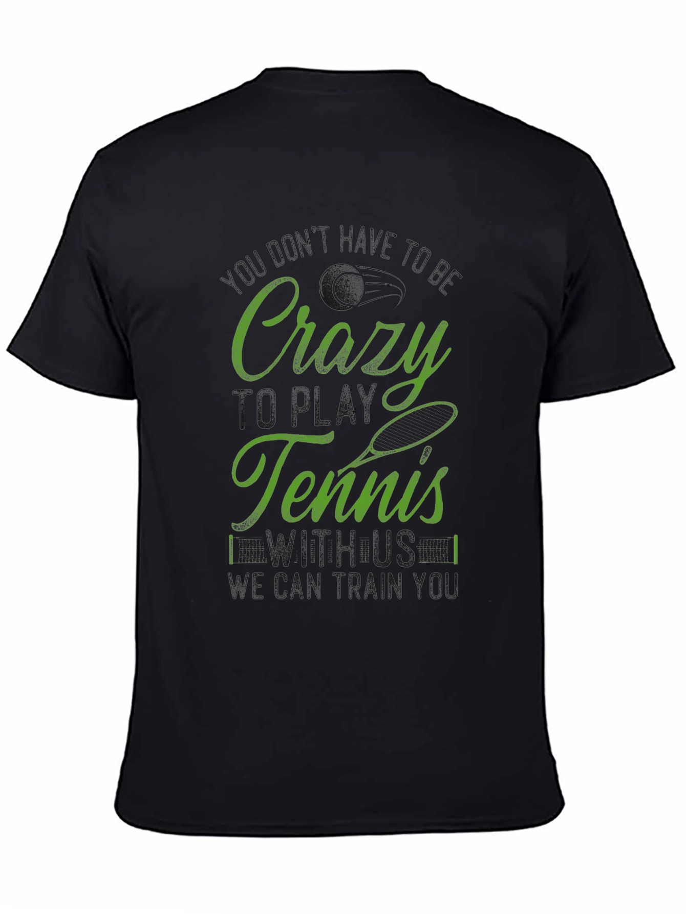 Crazy Tennis Graphic Tee - Unique Design