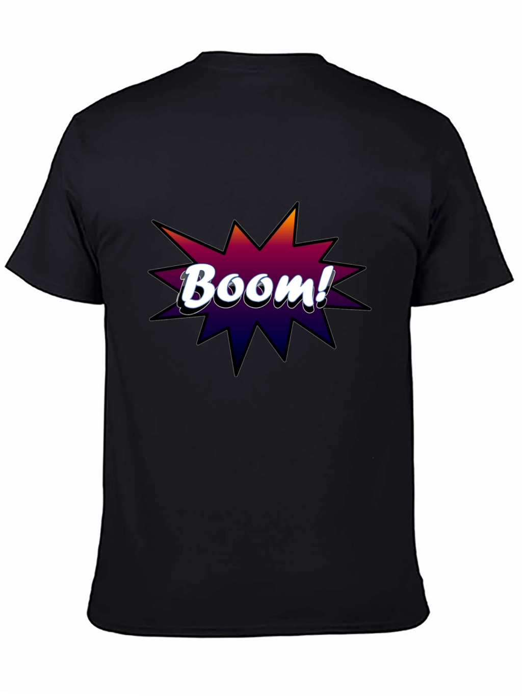 Boom! Graphic Tee - Black Cotton T-Shirt