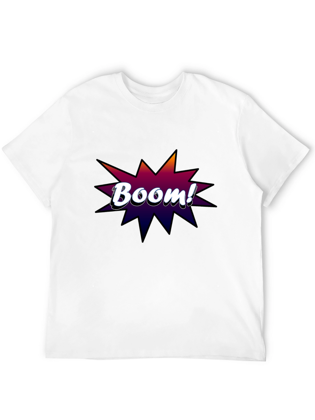 Boom! Graphic Tee - Black Cotton T-Shirt