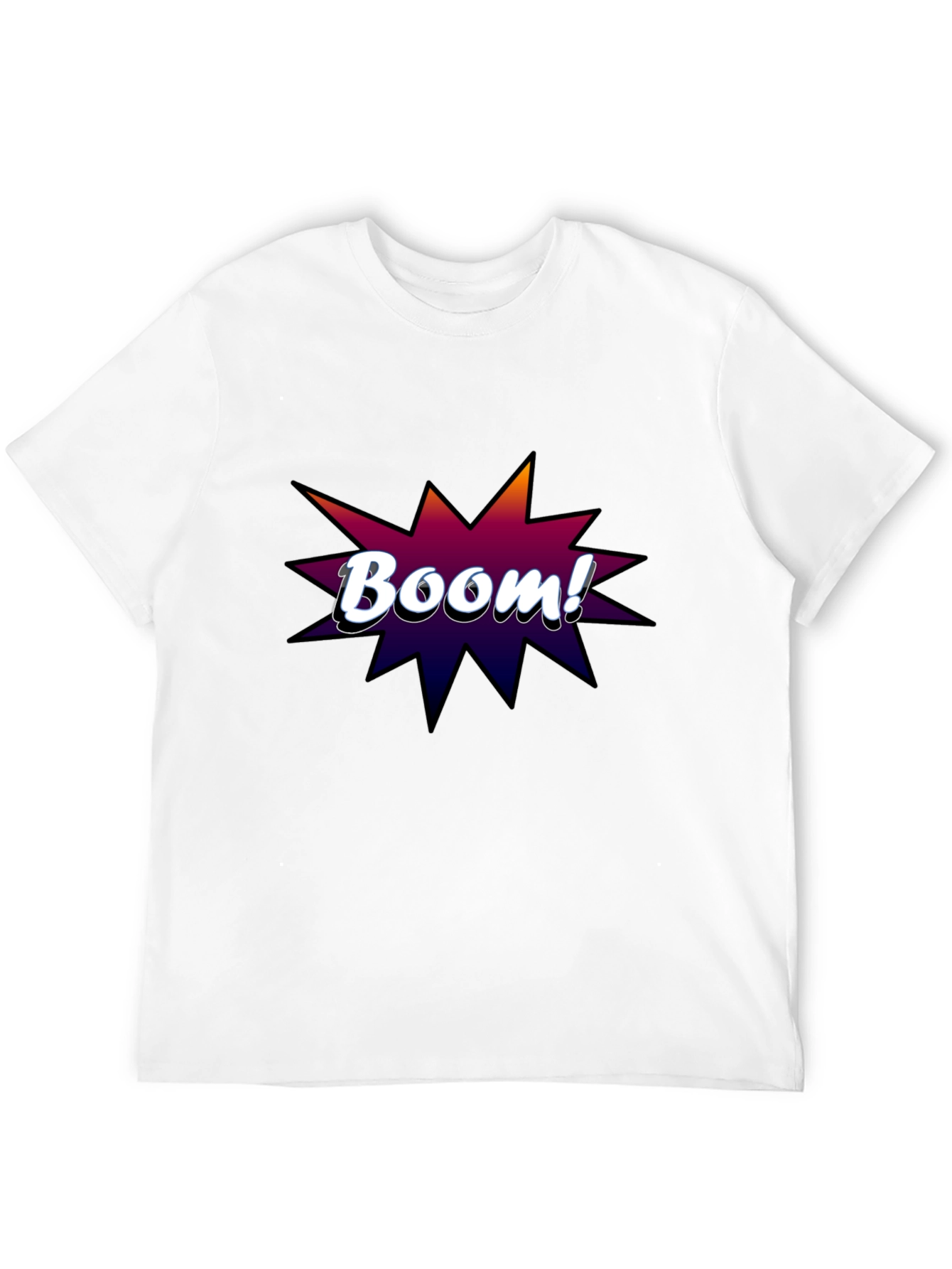Boom! Graphic Tee - Black Cotton T-Shirt