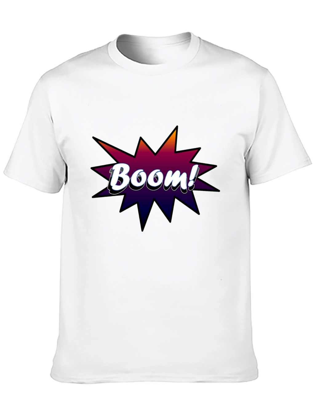 Boom! Graphic Tee - Black Cotton T-Shirt