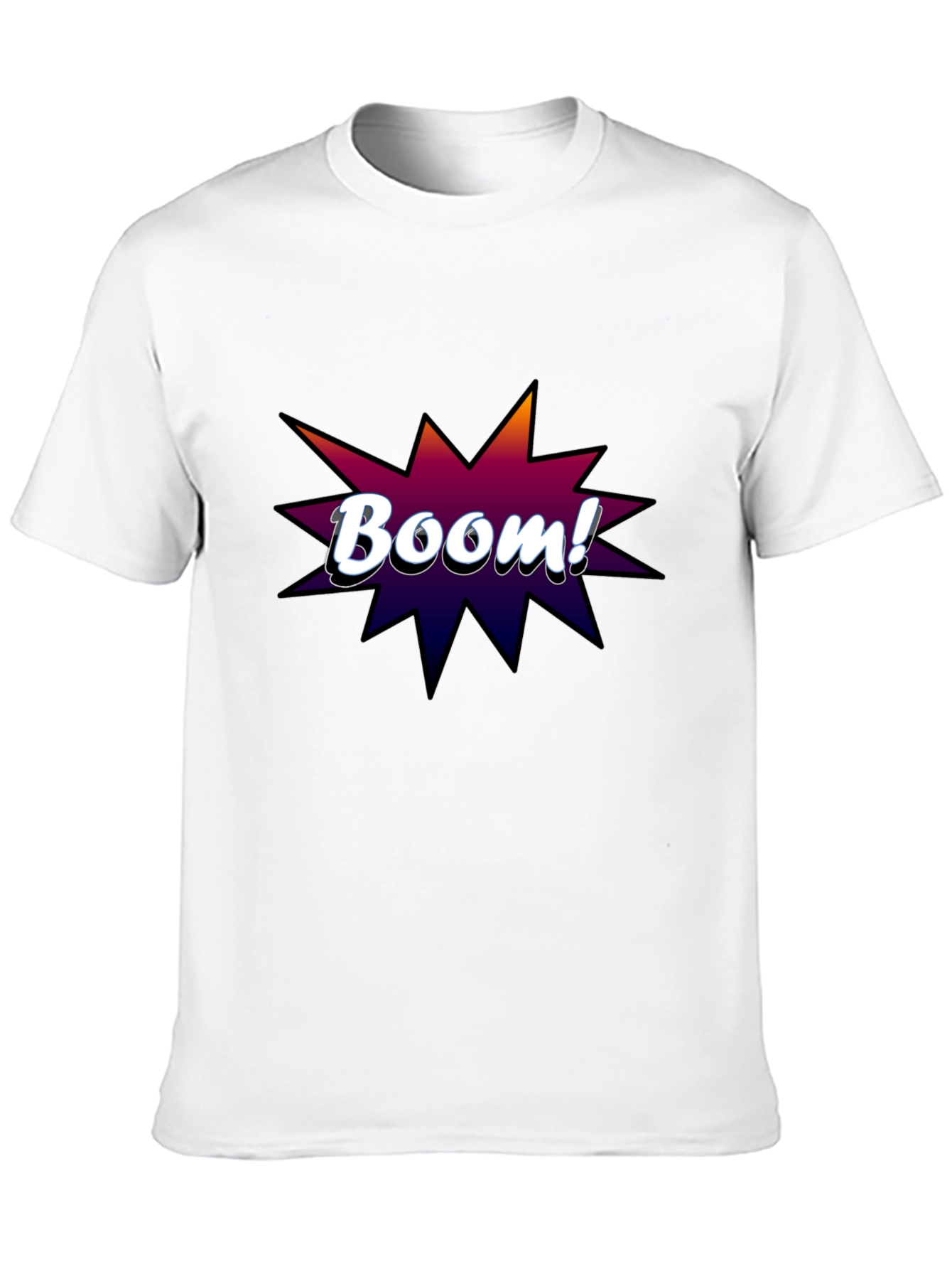 Boom! Graphic Tee - Black Cotton T-Shirt