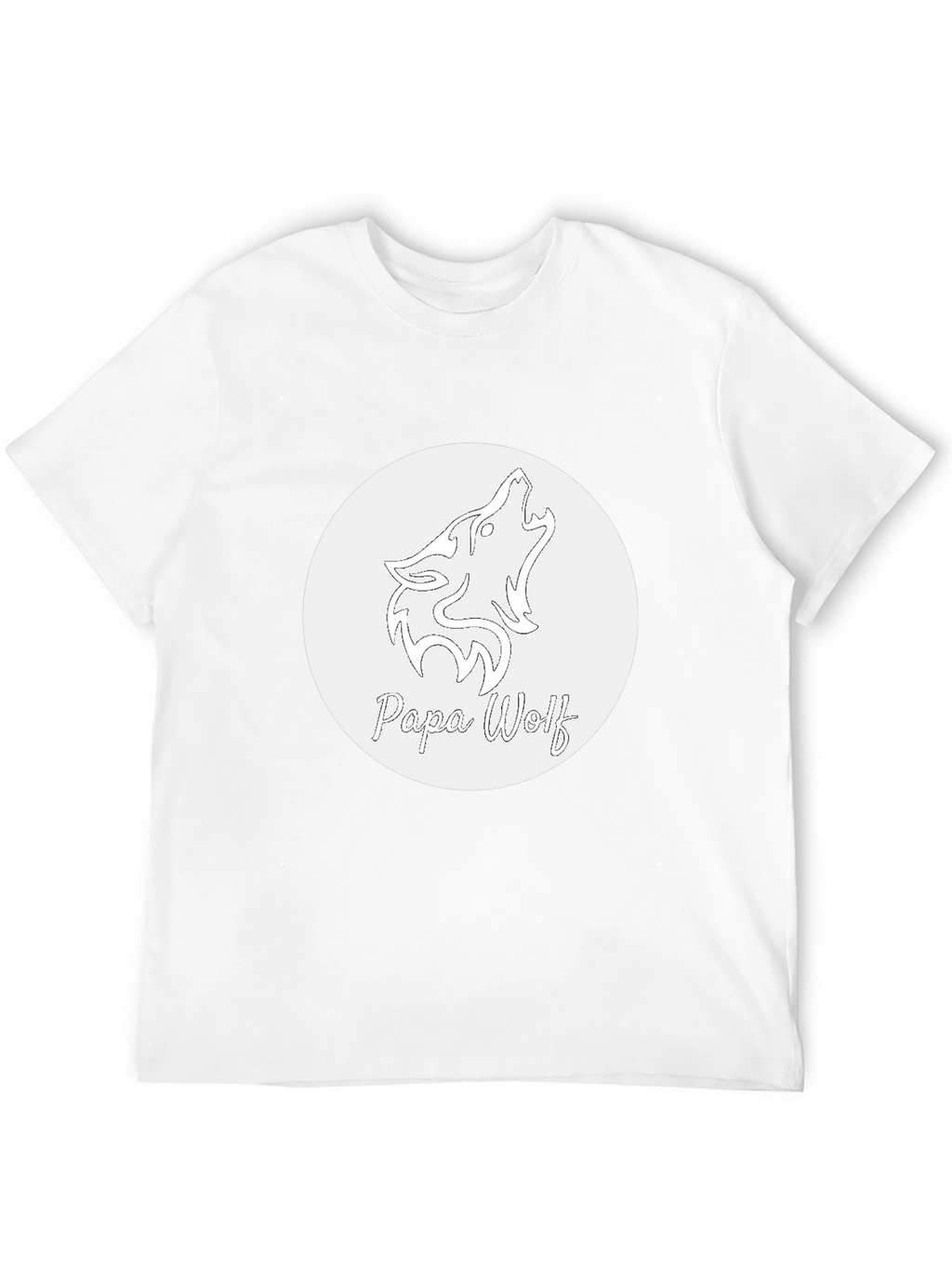 Papa Wolf Graphic T-Shirt - Black