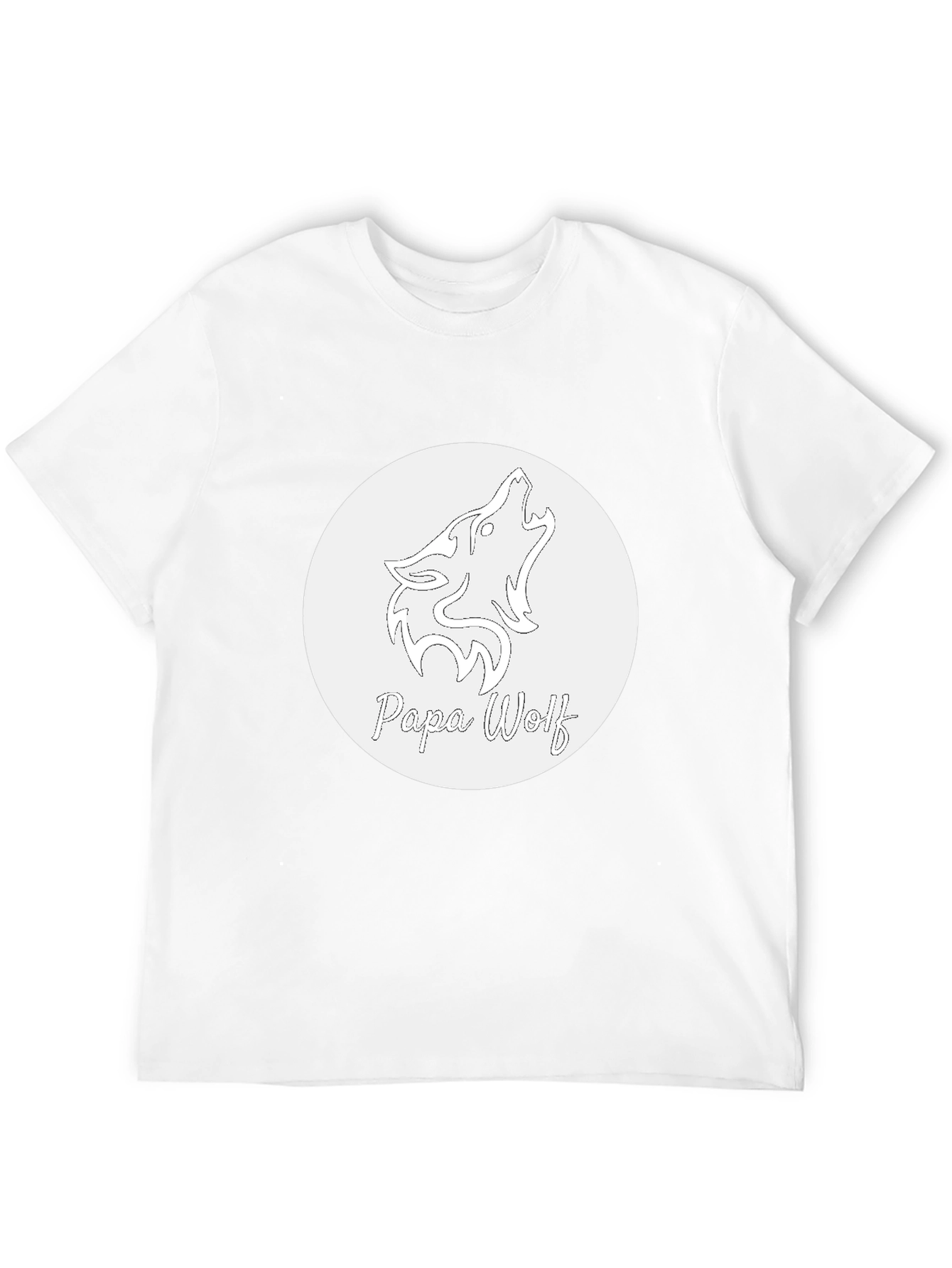 Papa Wolf Graphic T-Shirt - Black