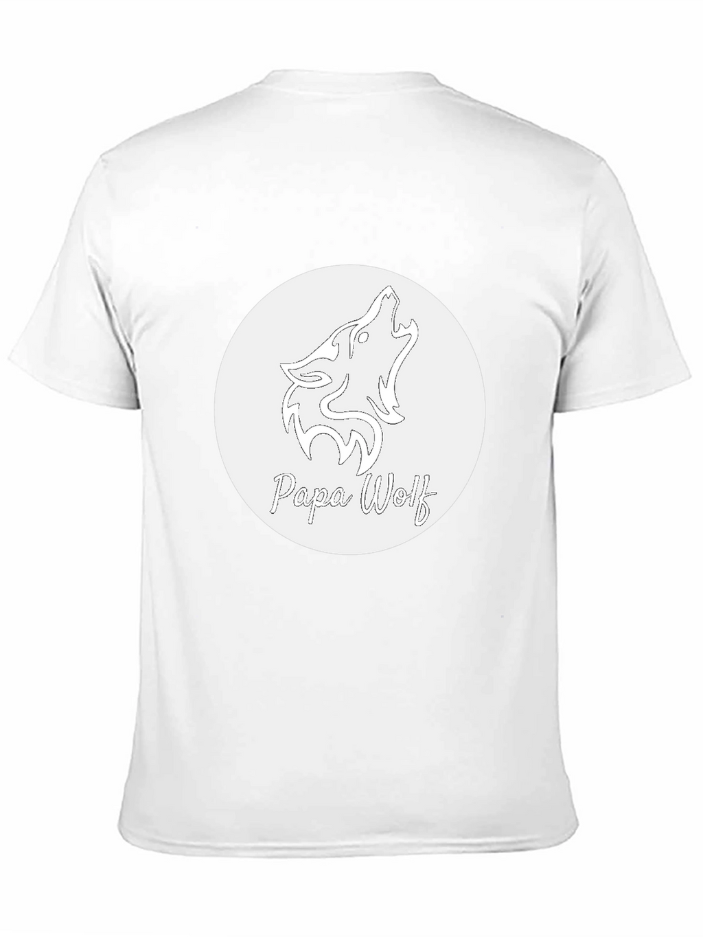 Papa Wolf Graphic T-Shirt - Black