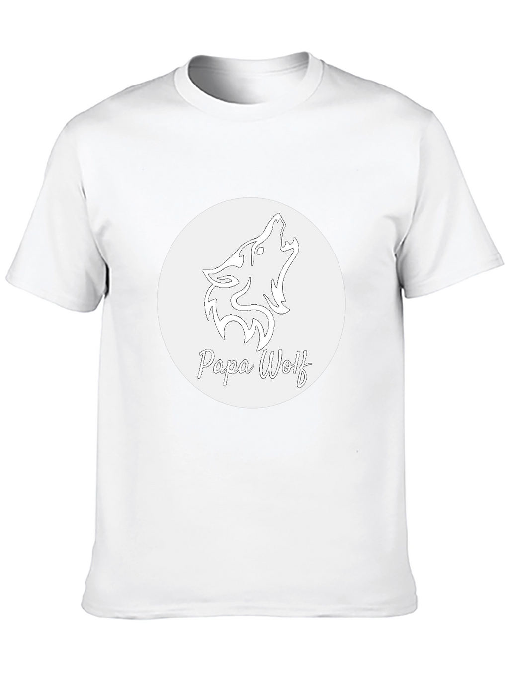 Papa Wolf Graphic T-Shirt - Black