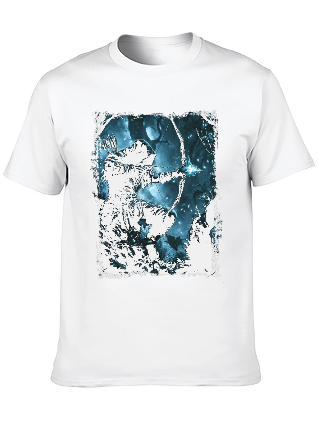 Archer Graphic Tee - Black Cotton T-Shirt