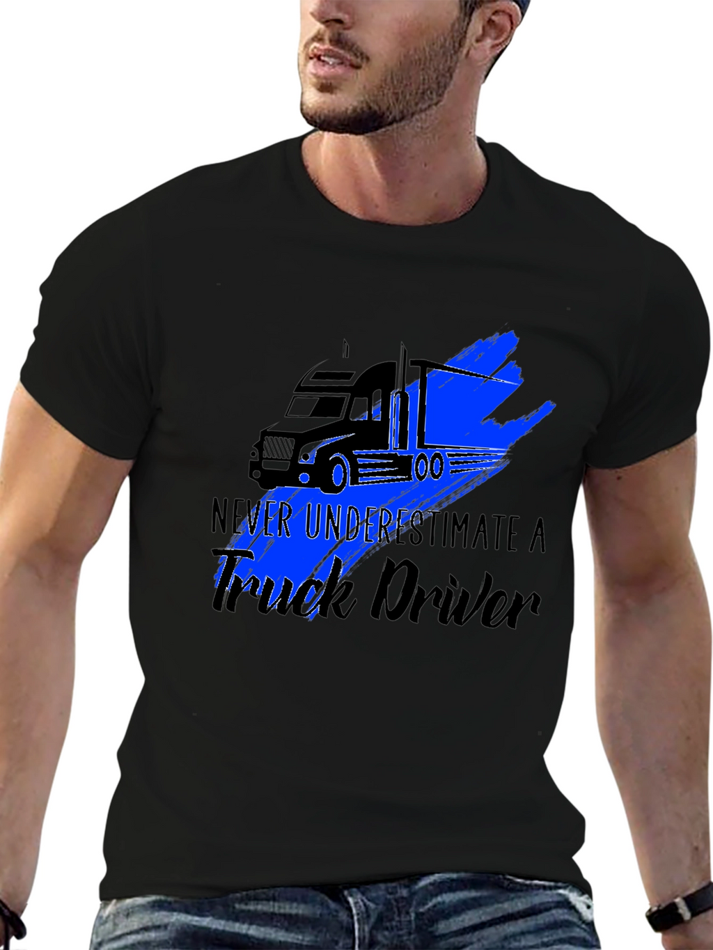 Truck Driver Graphic Tee - Never Underestimate