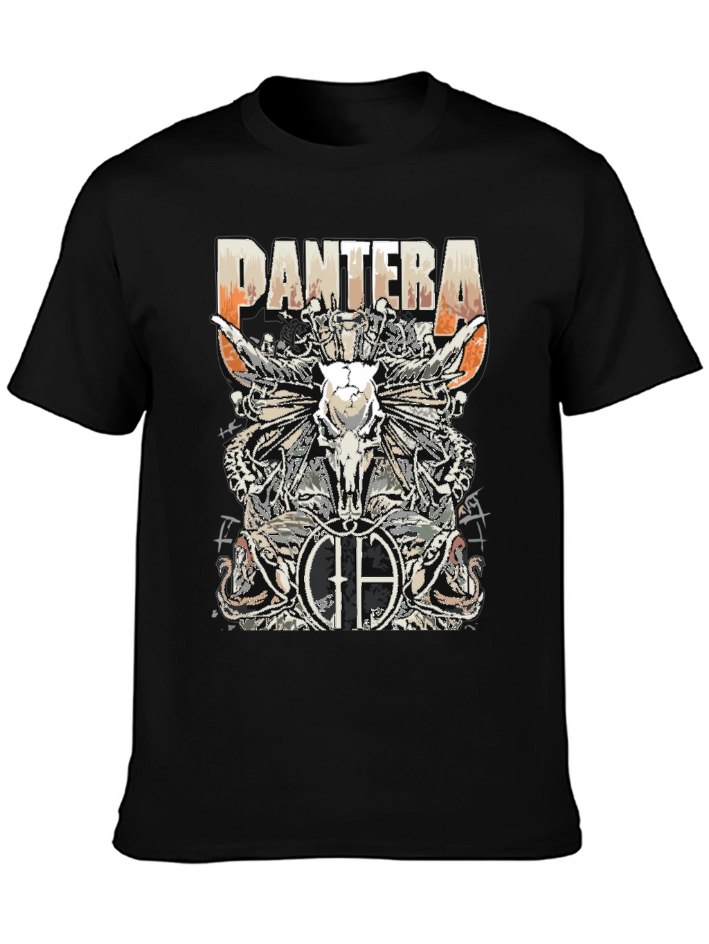 Pantera Skull Graphic Black T-Shirt