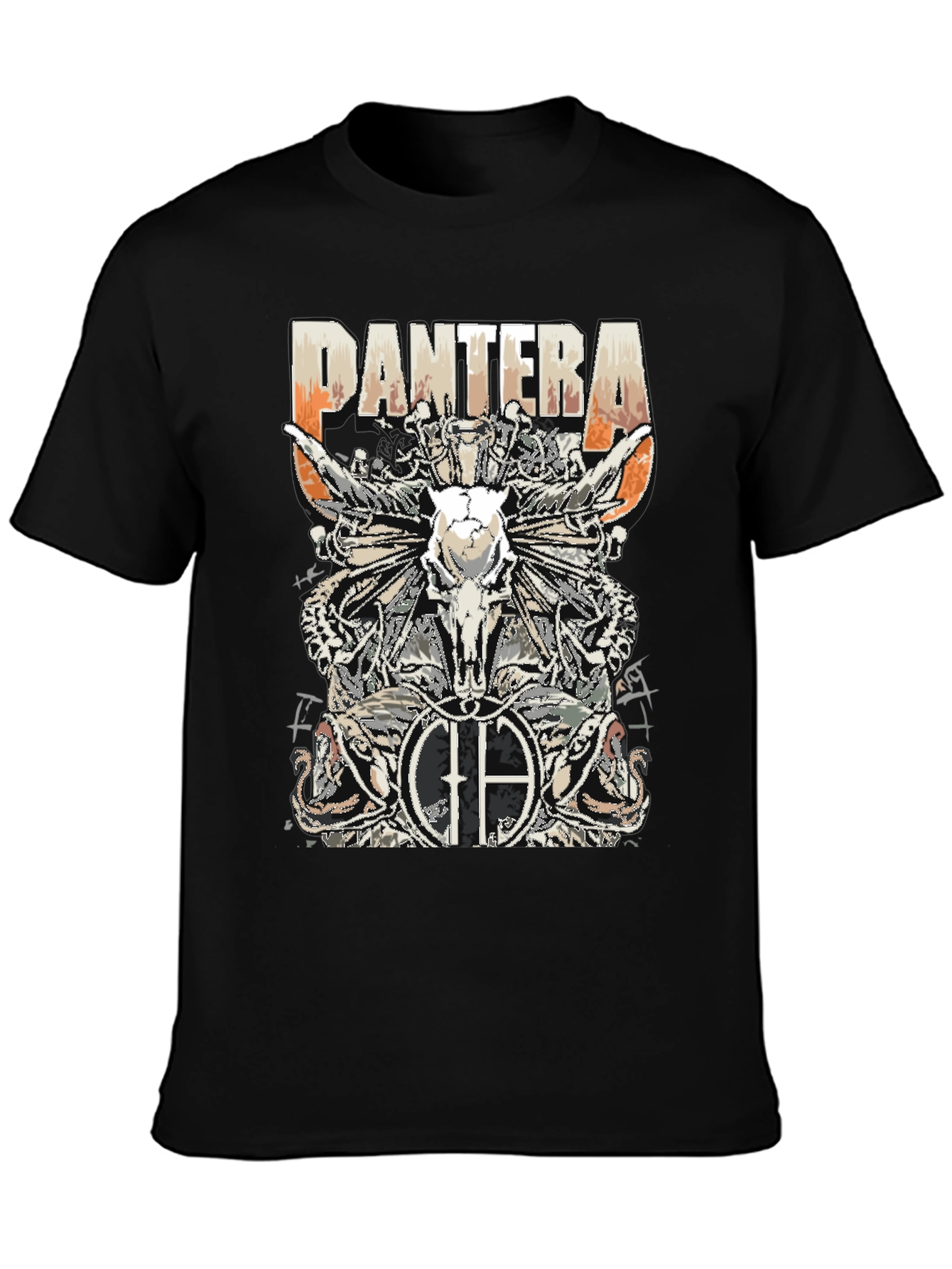 Pantera Skull Graphic Black T-Shirt