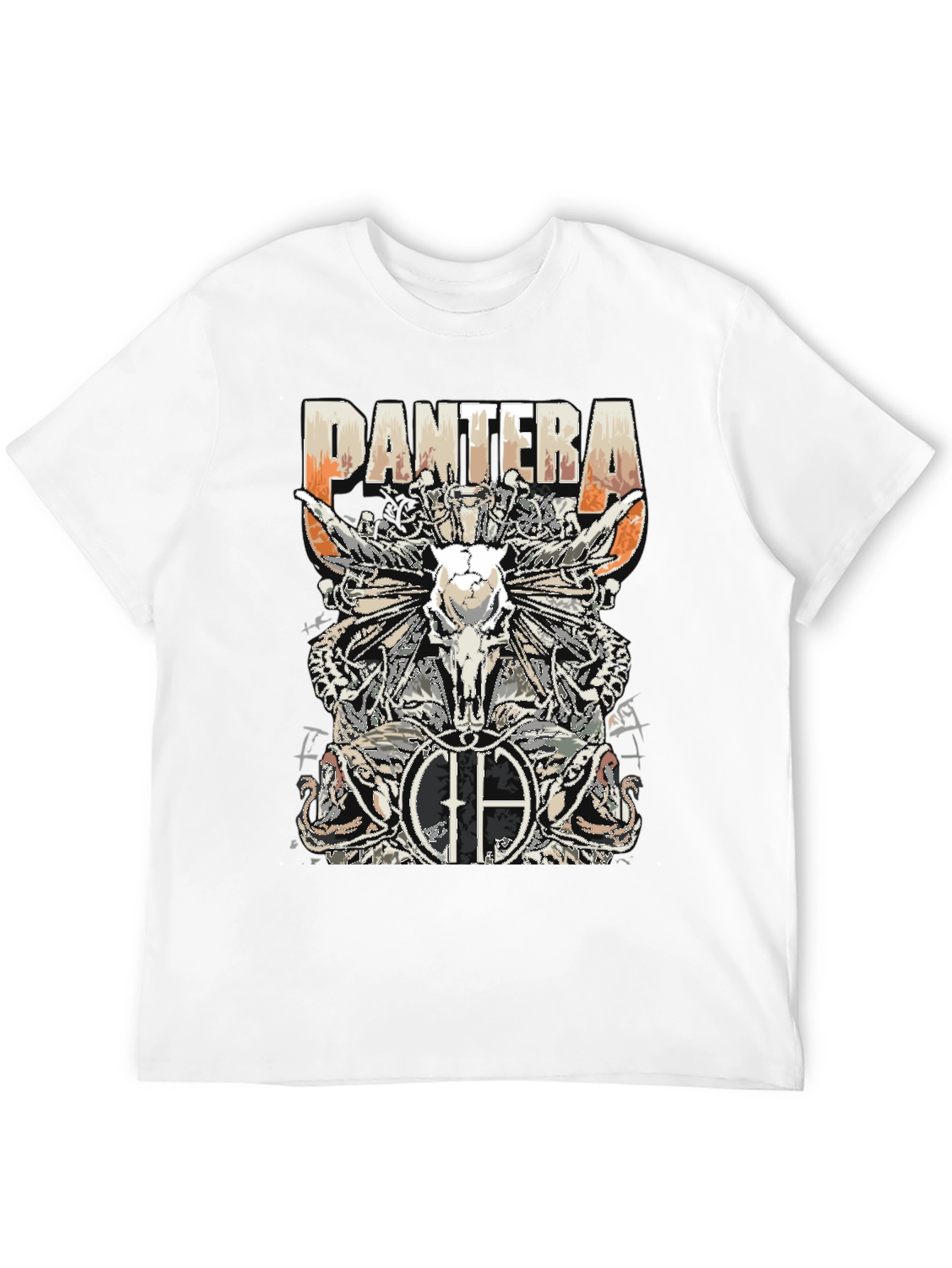 Pantera Skull Graphic Black T-Shirt
