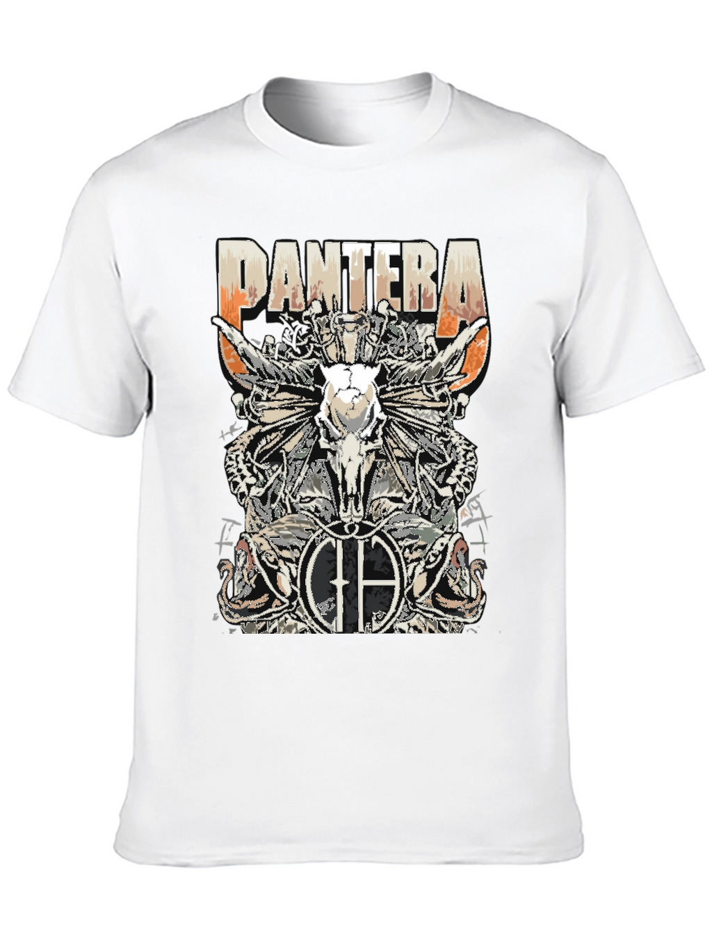Pantera Skull Graphic Black T-Shirt