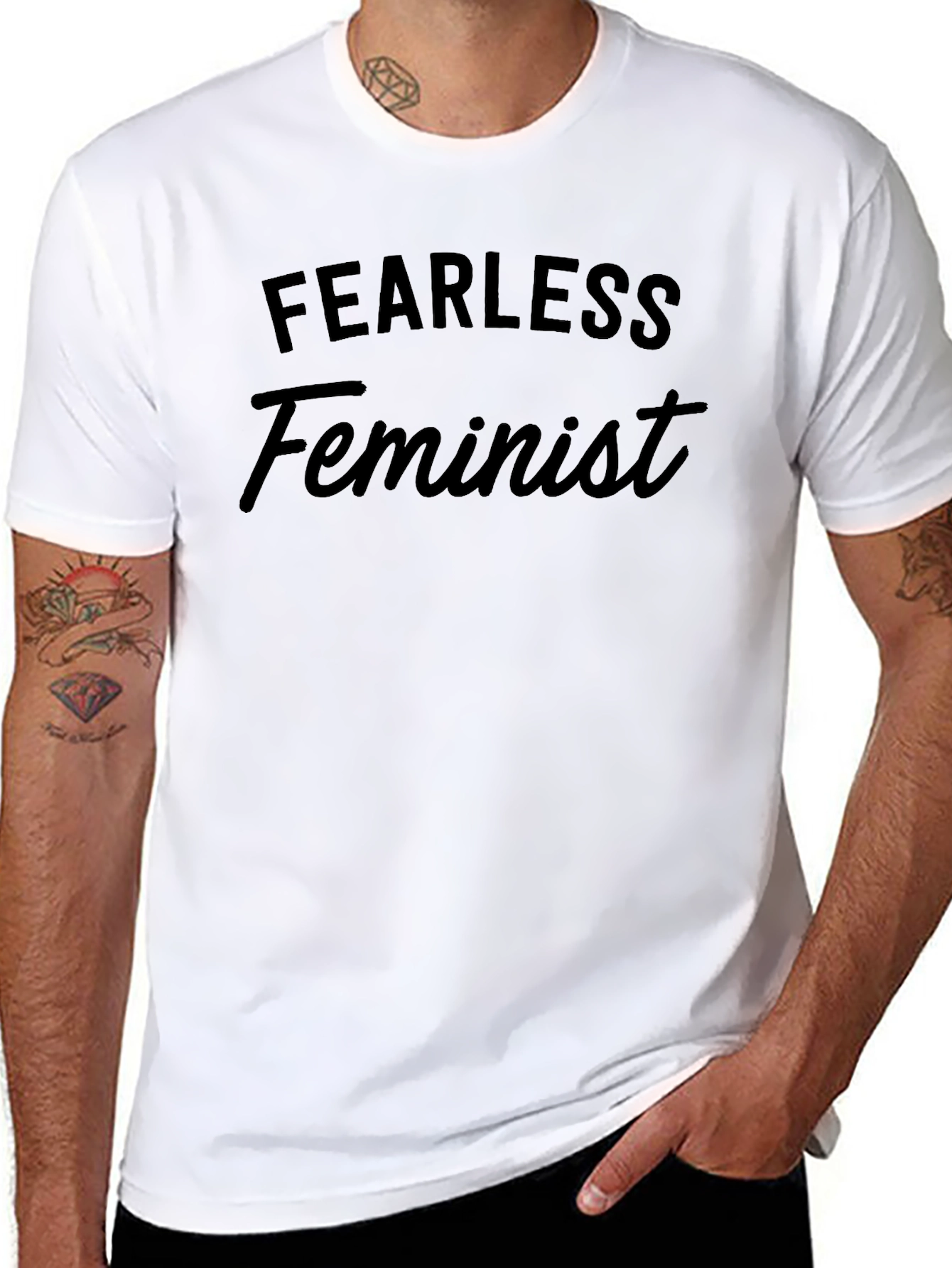 Fearless Feminist Black T-Shirt