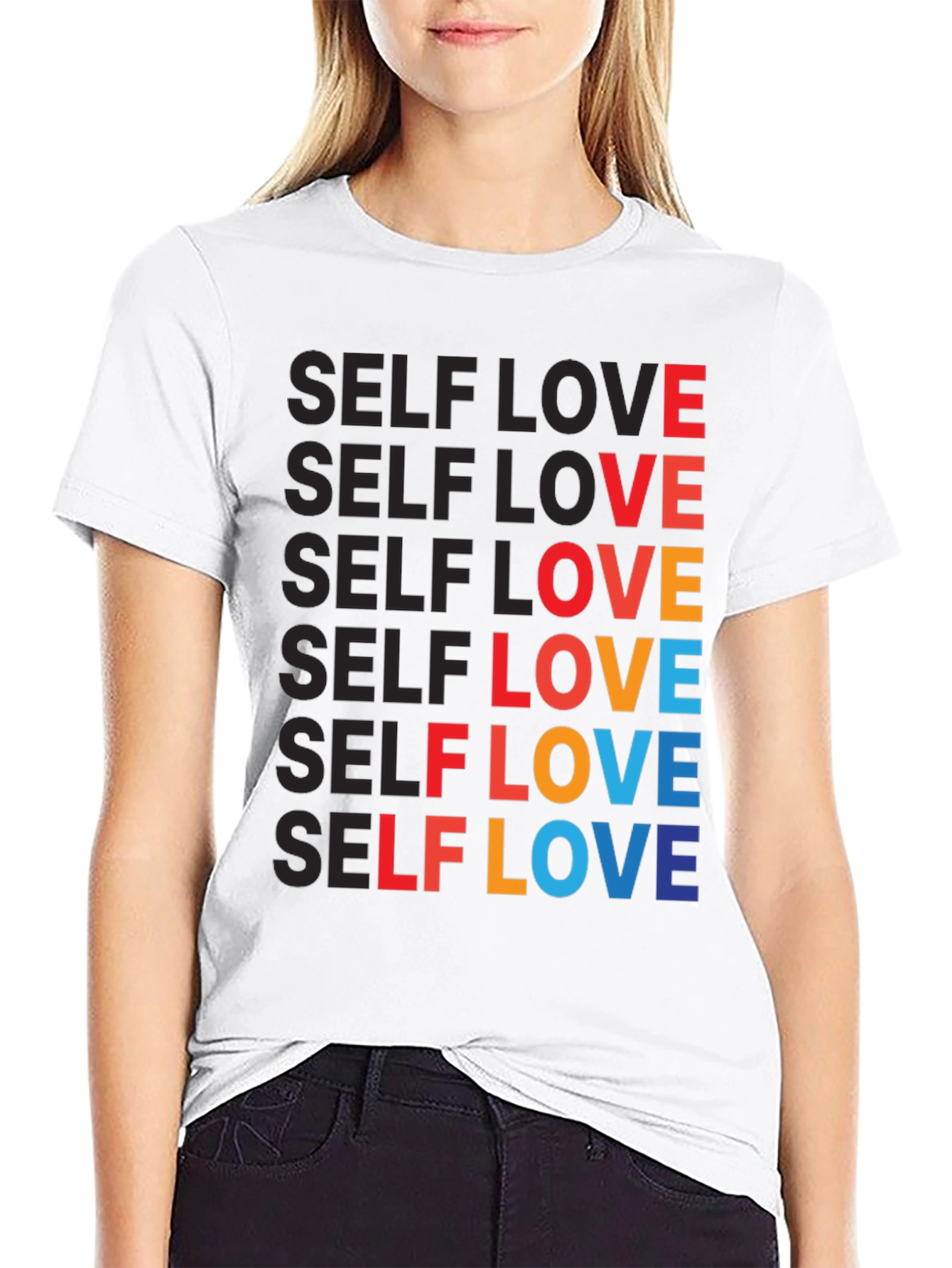 Self Love Graphic Tee - Bold & Colorful