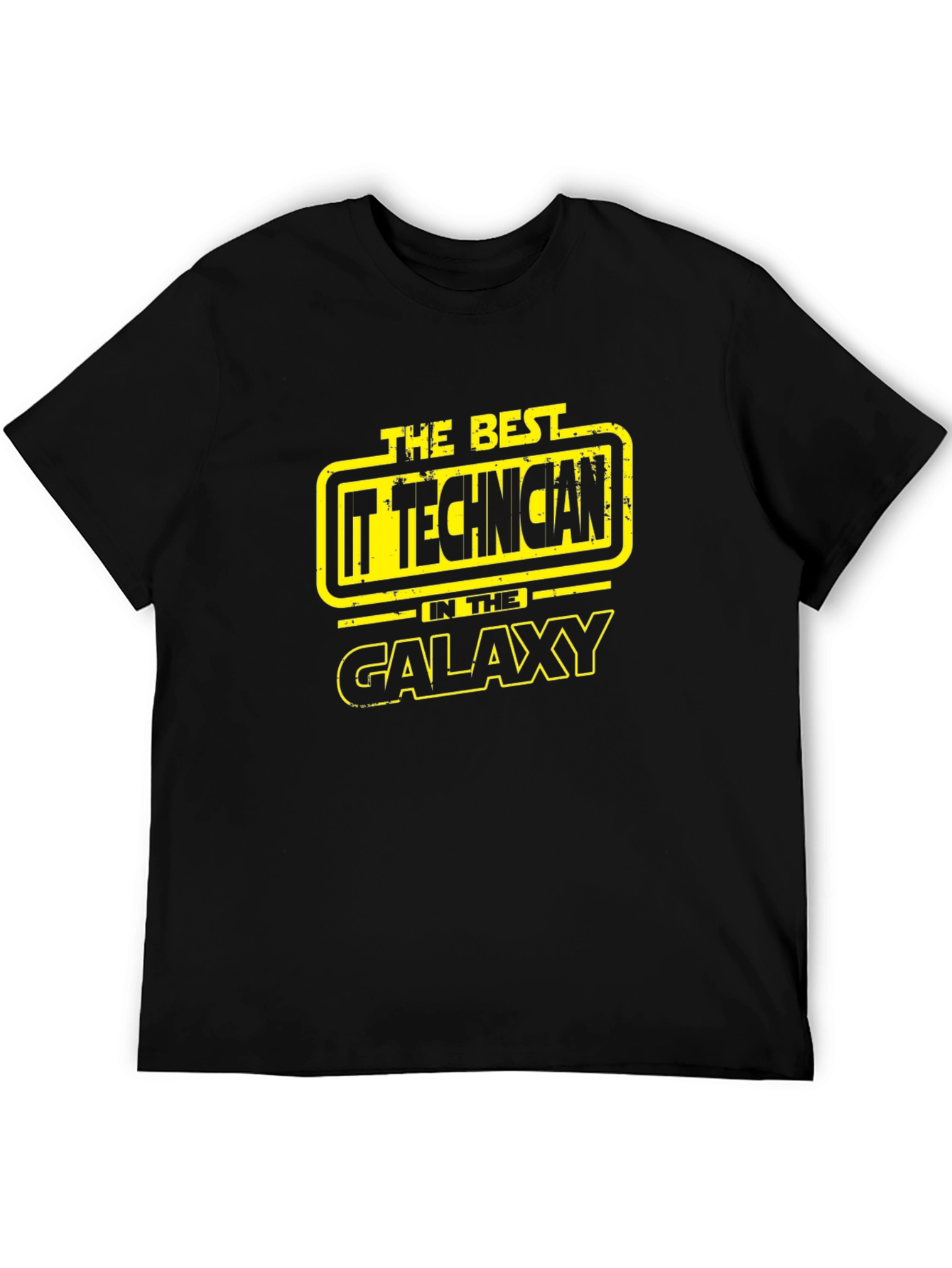 IT Technician Galaxy Black T-Shirt