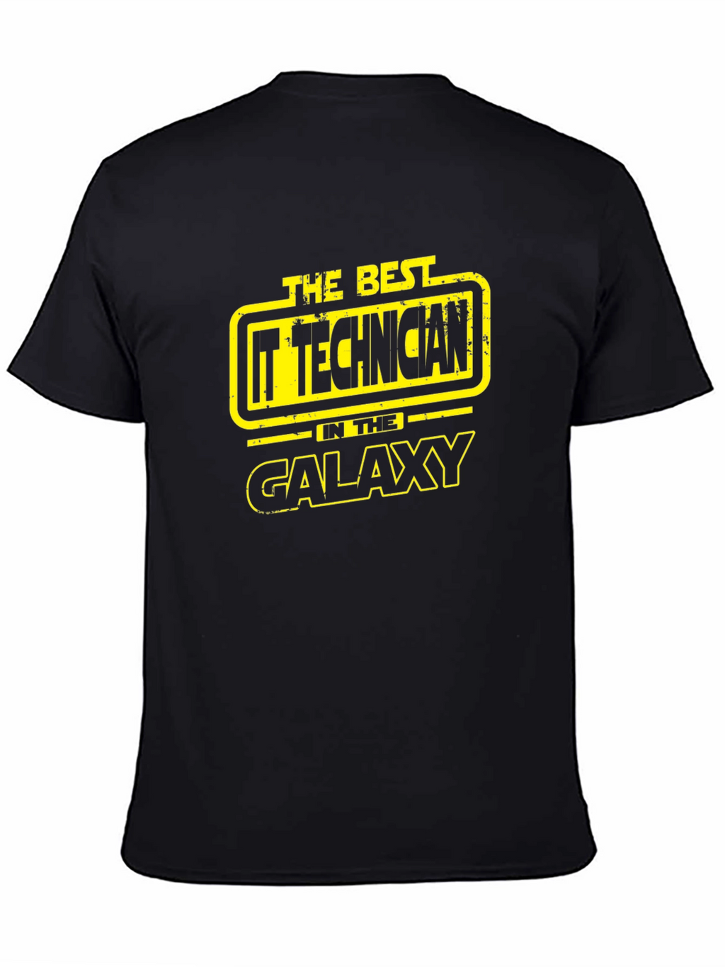 IT Technician Galaxy Black T-Shirt