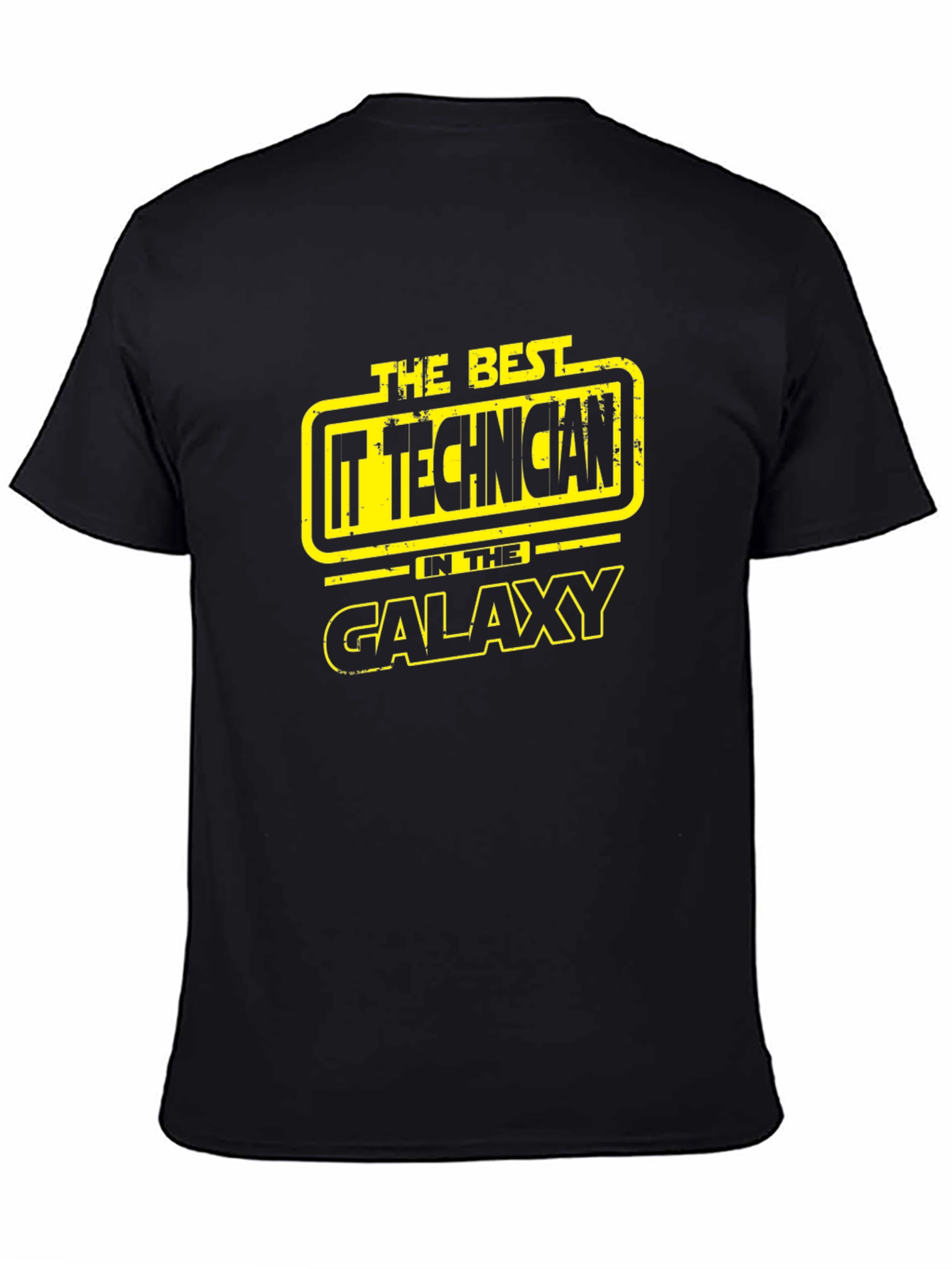 IT Technician Galaxy Black T-Shirt