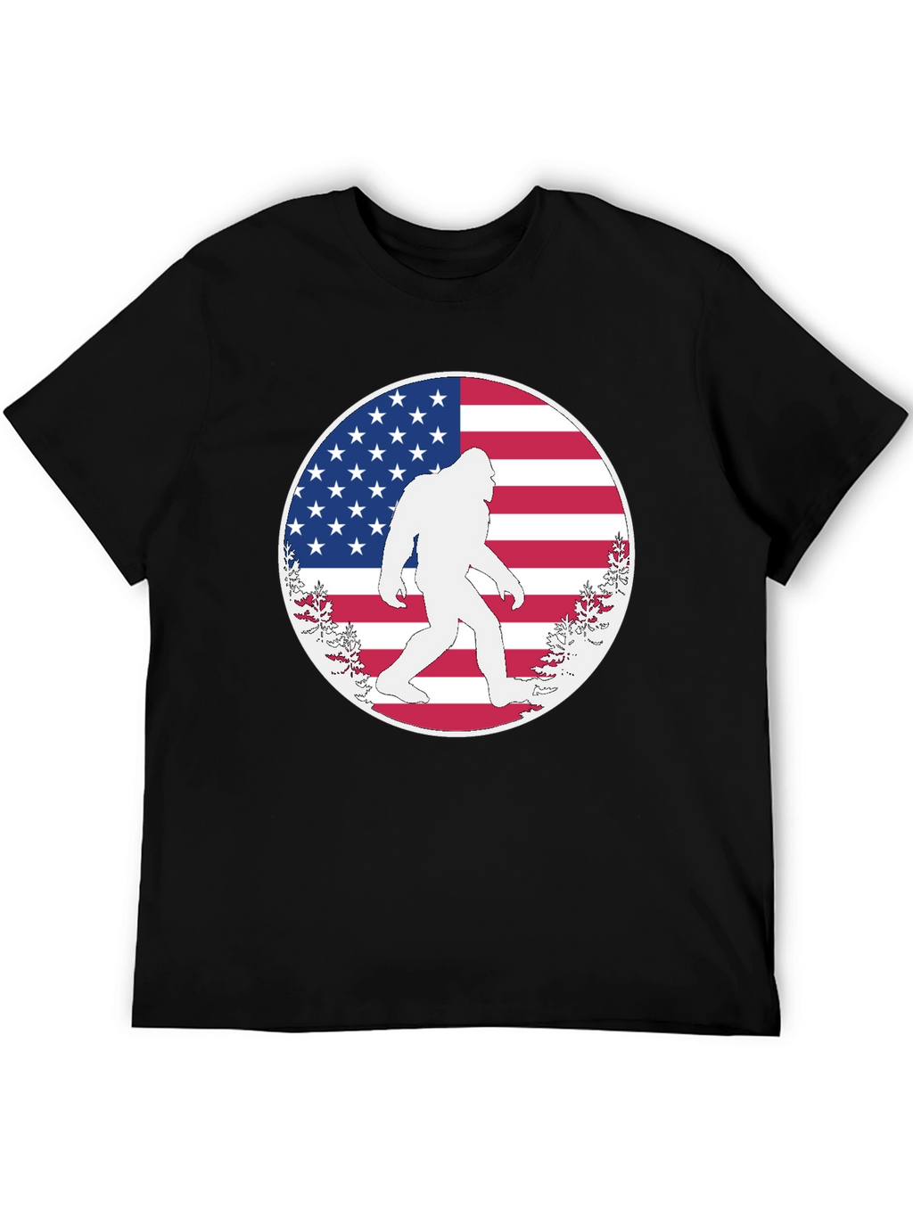 Bigfoot American Flag T-Shirt