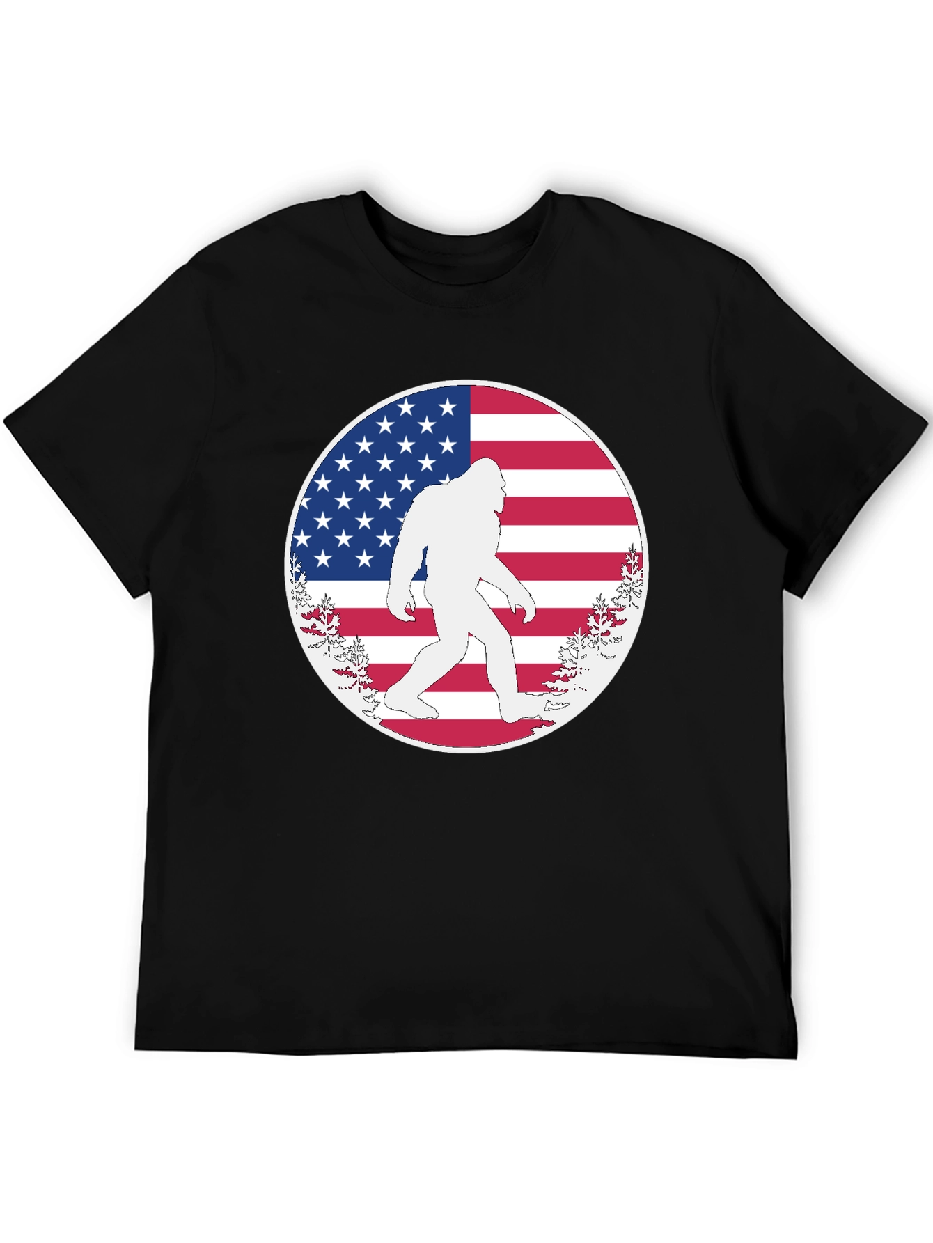 Bigfoot American Flag T-Shirt