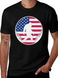 Bigfoot American Flag T-Shirt