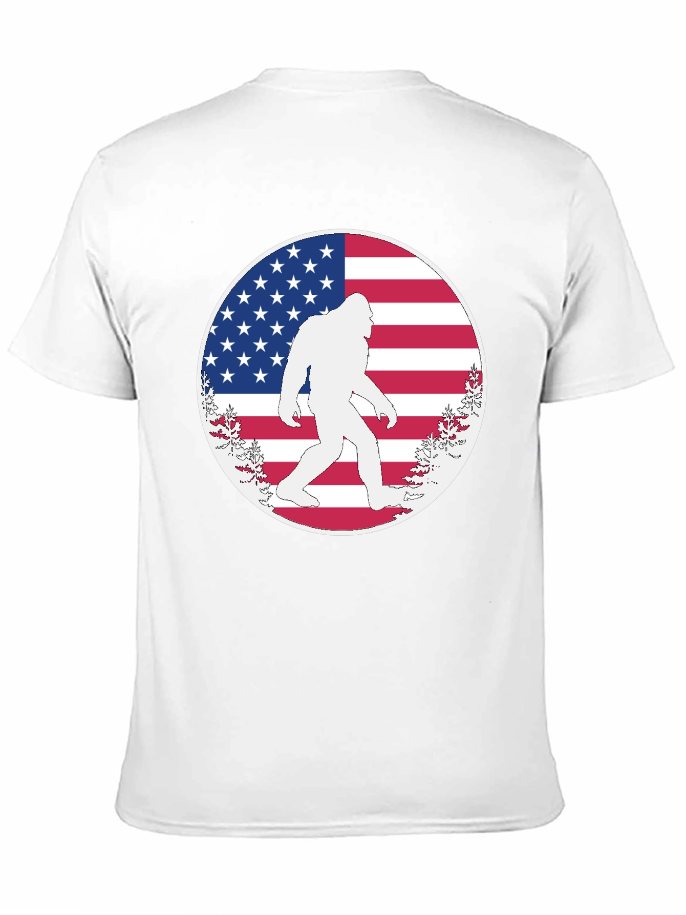Bigfoot American Flag T-Shirt