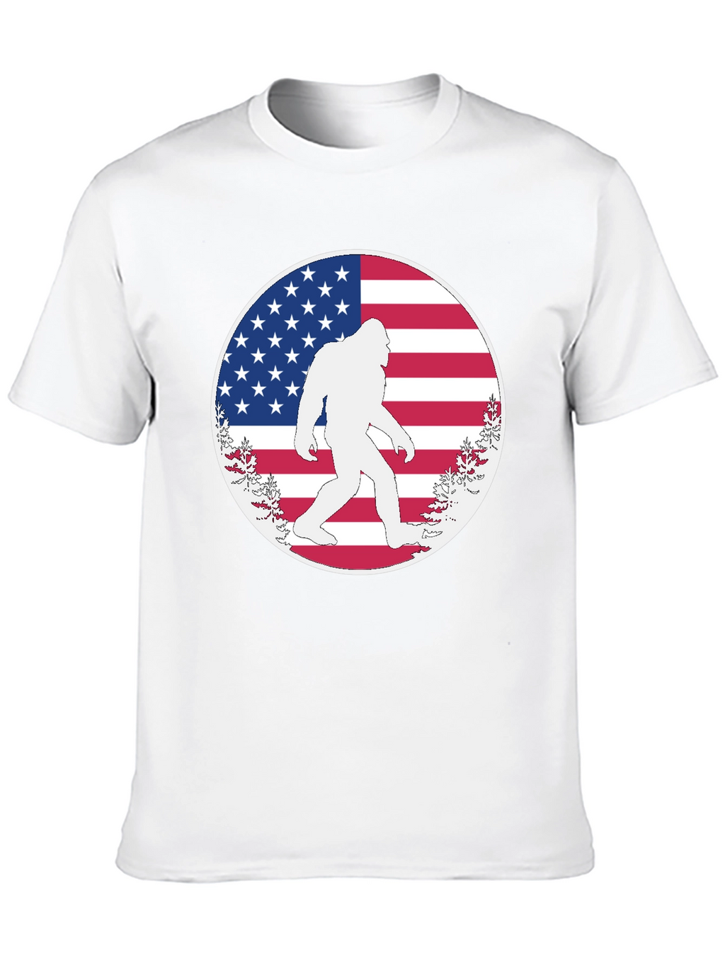 Bigfoot American Flag T-Shirt