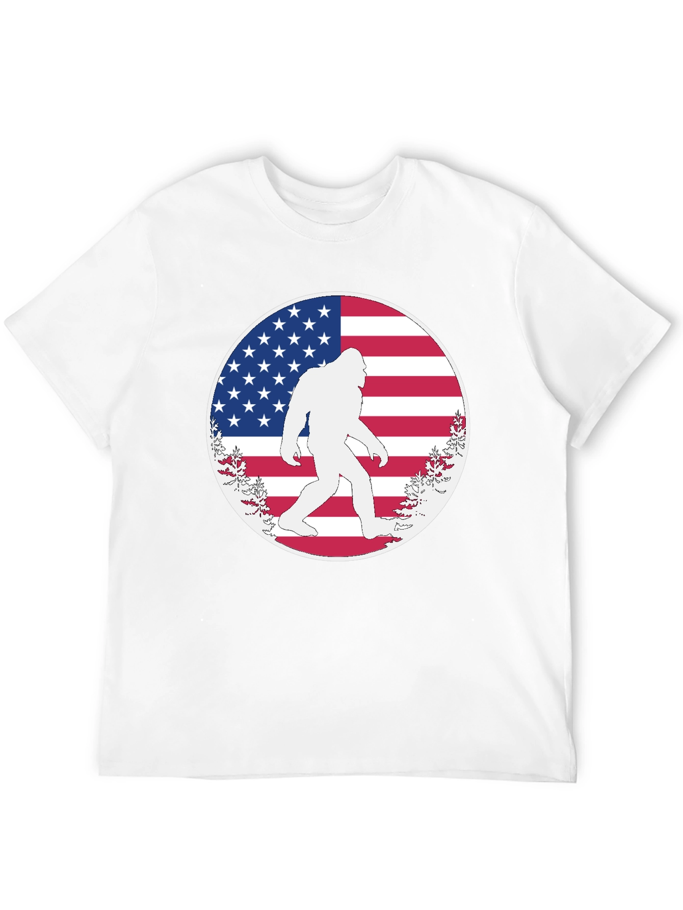 Bigfoot American Flag T-Shirt