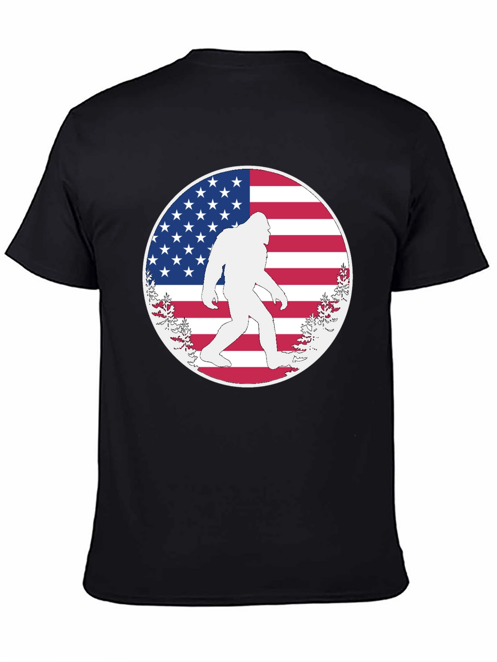 Bigfoot American Flag T-Shirt